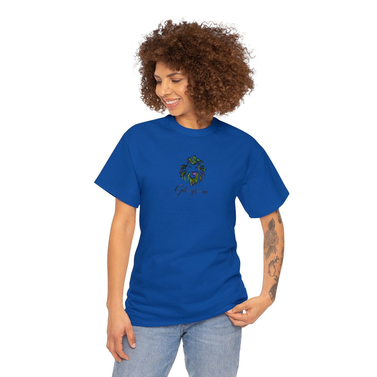 God Got Me Heavy Cotton T-shirt