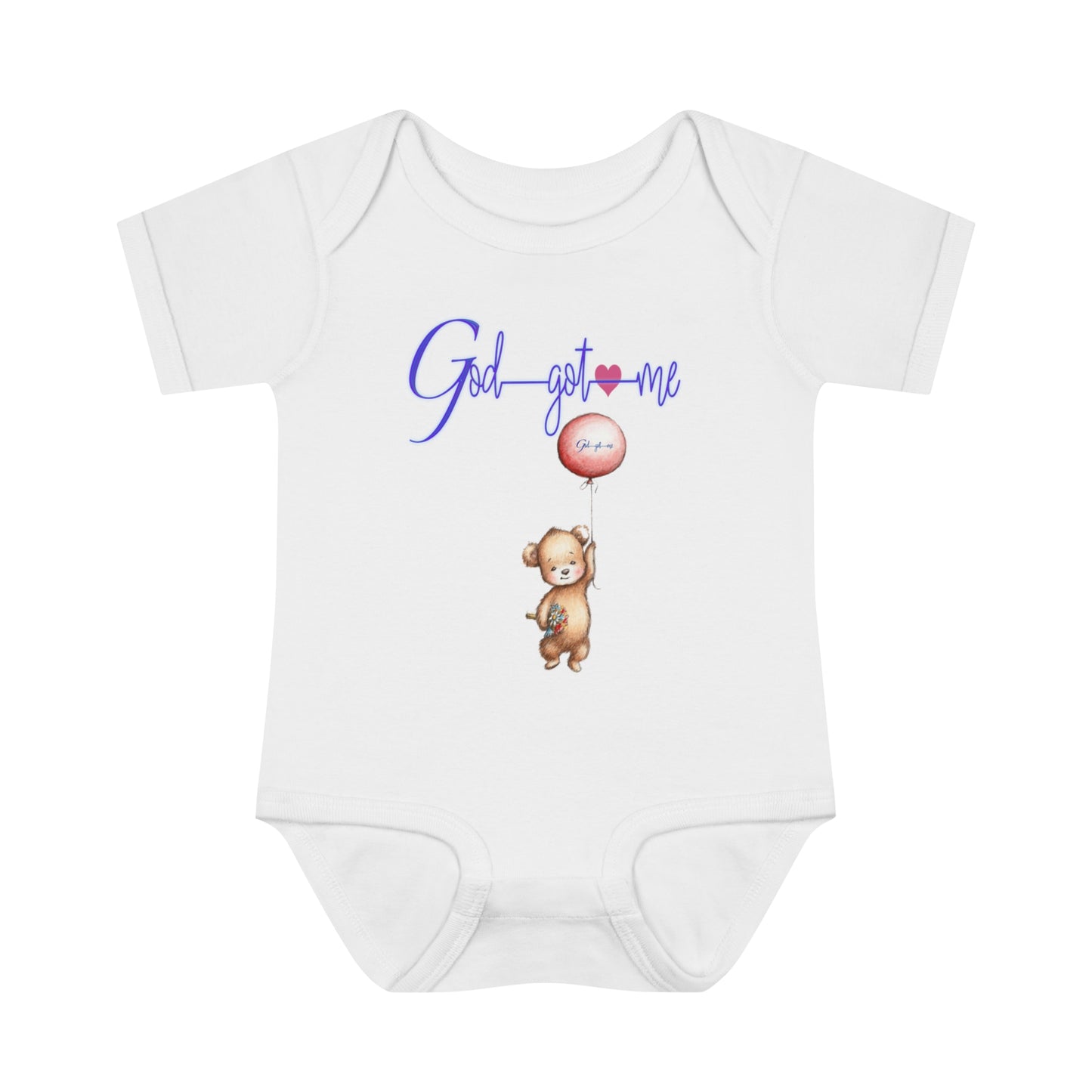 God Got Me Infant Baby Rib Bodysuit
