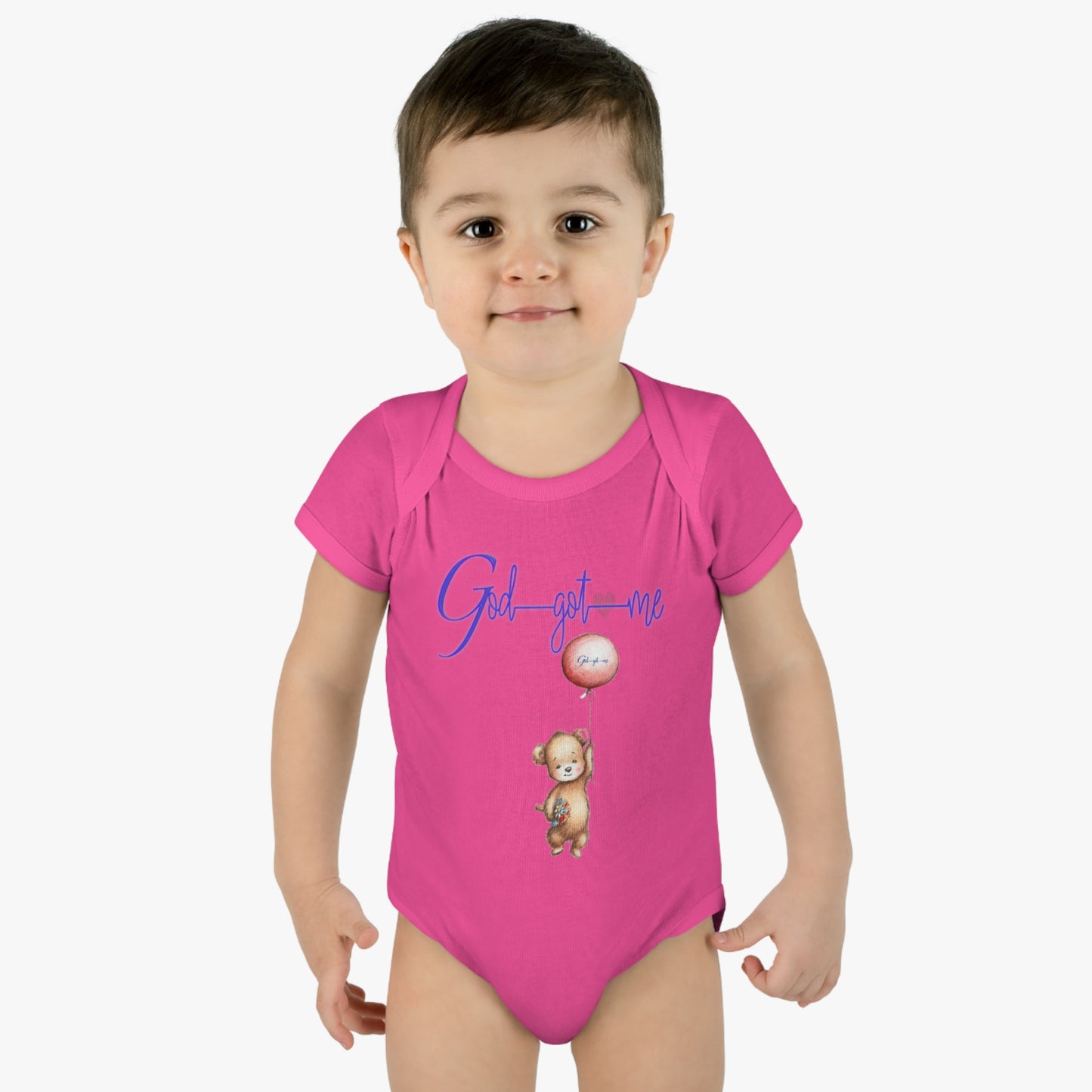 God Got Me Infant Baby Rib Bodysuit