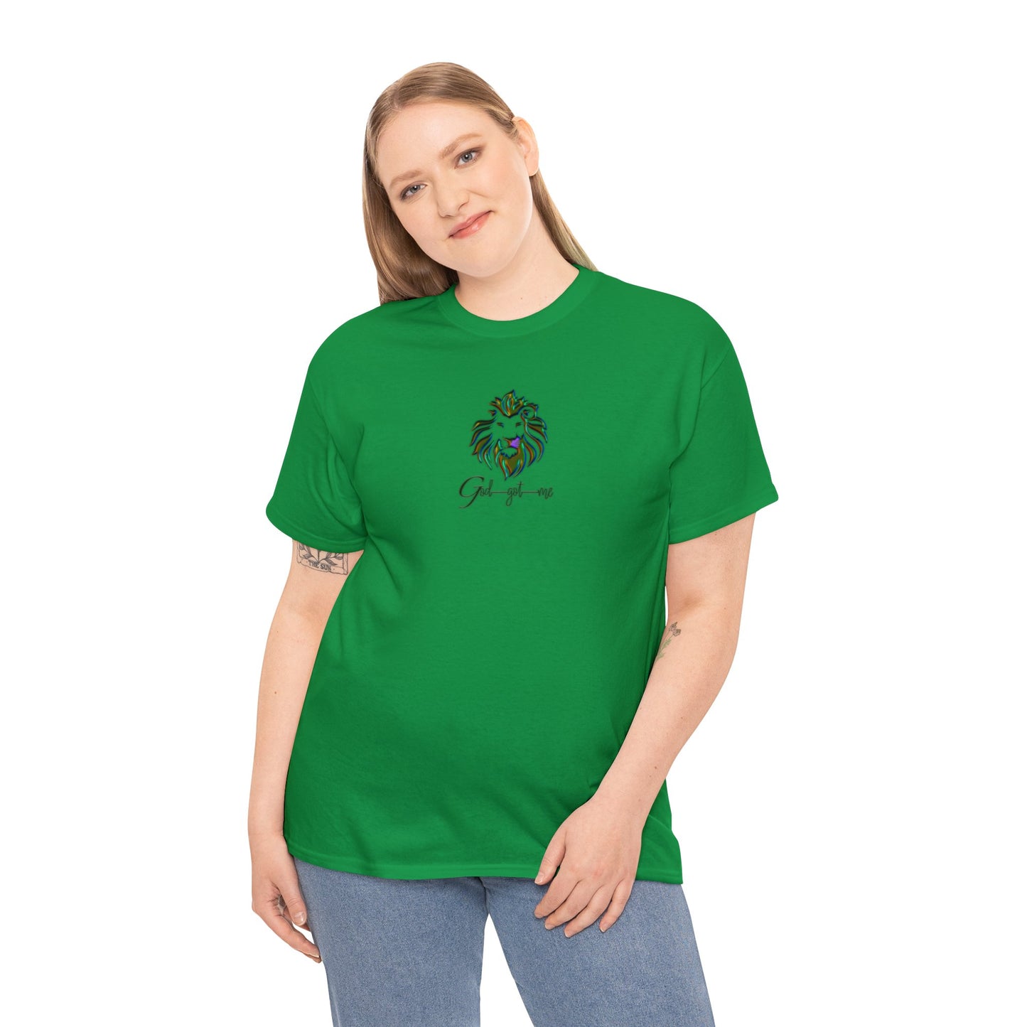 God Got Me Heavy Cotton T-shirt