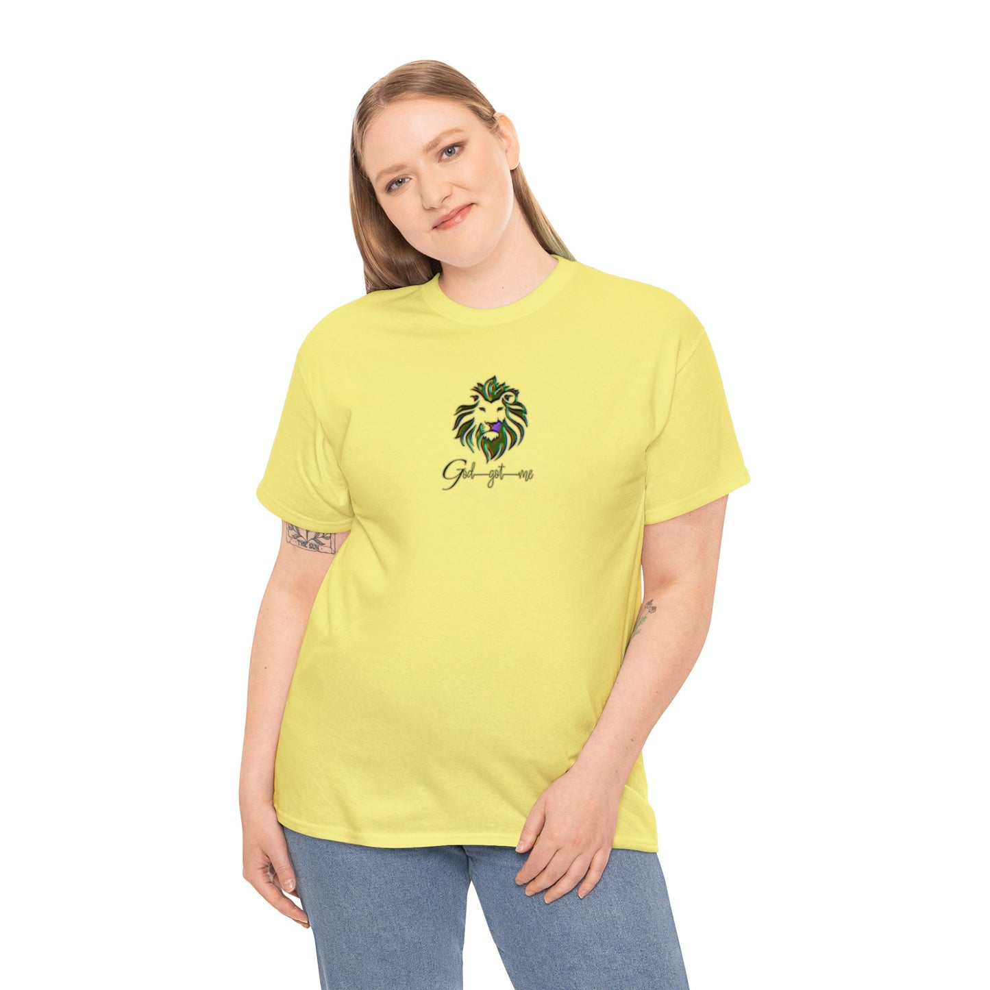 God Got Me Heavy Cotton T-shirt