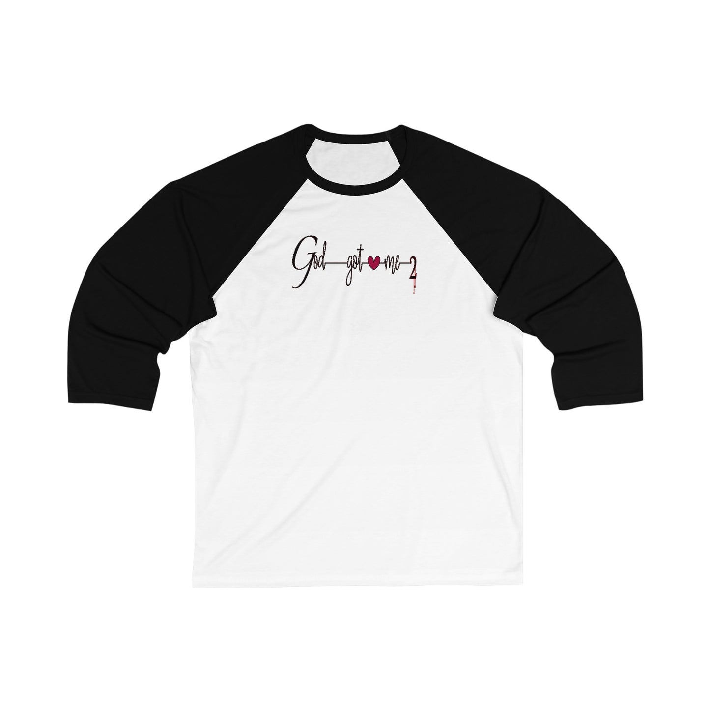 God Got Me2 3\4 Sleeve Baseball Tee