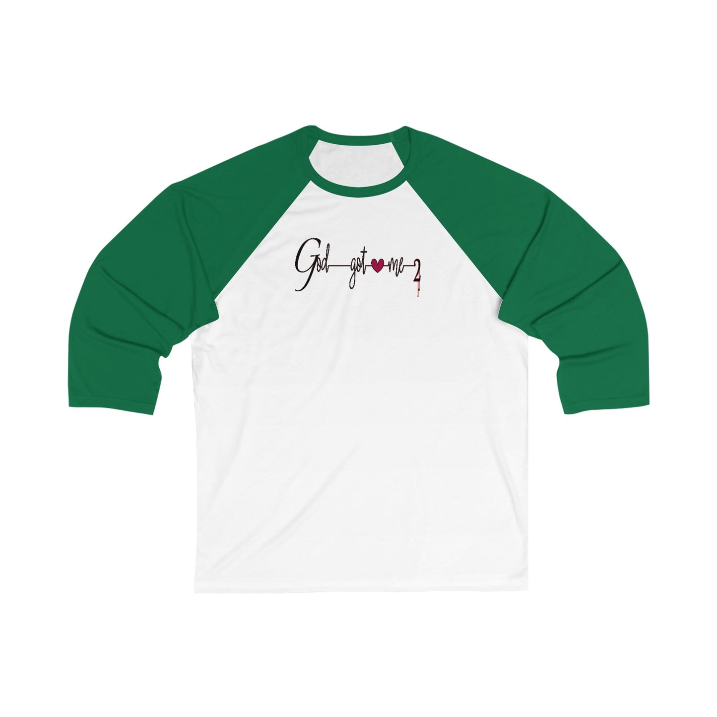 God Got Me2 3\4 Sleeve Baseball Tee