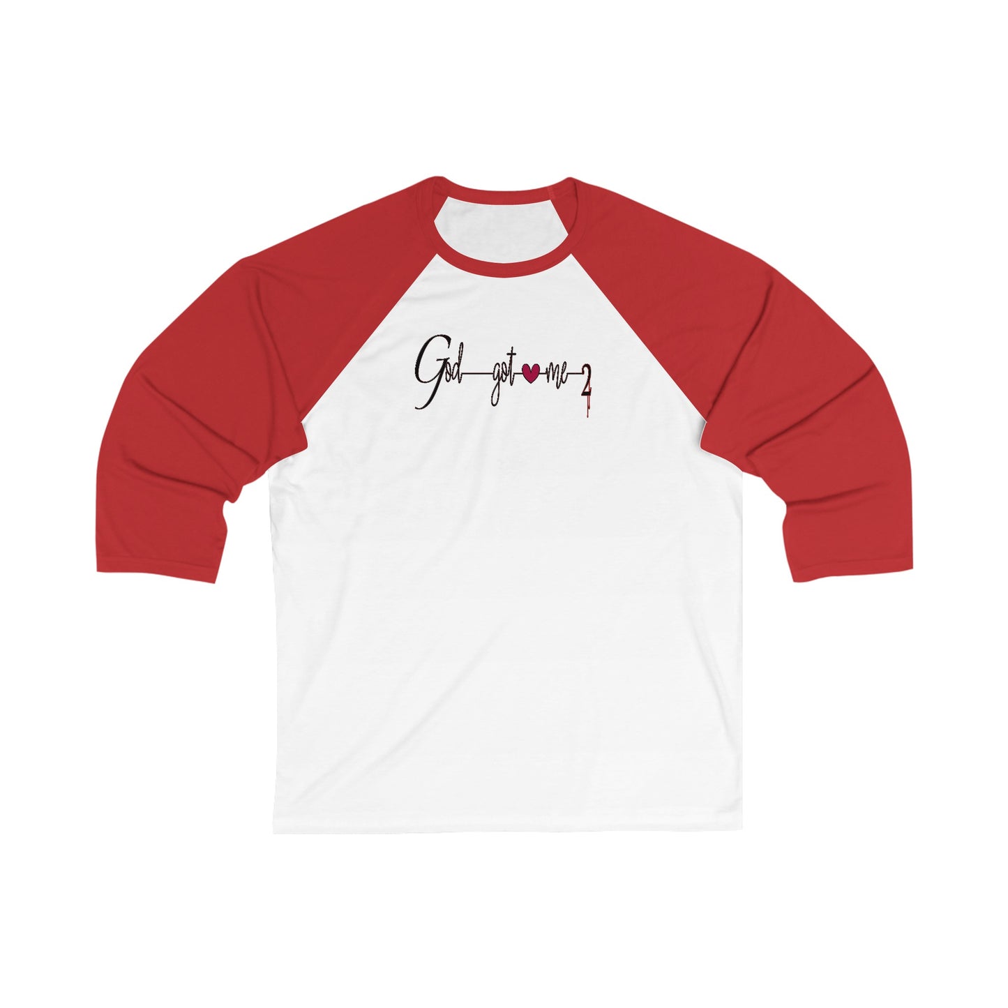 God Got Me2 3\4 Sleeve Baseball Tee