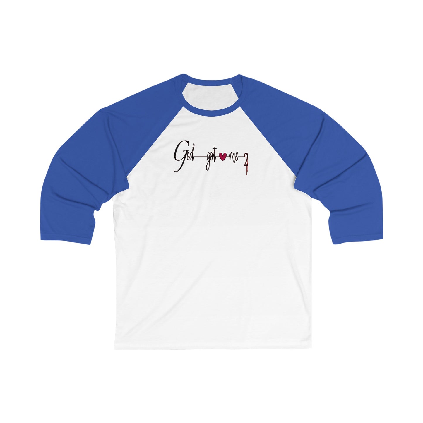 God Got Me2 3\4 Sleeve Baseball Tee