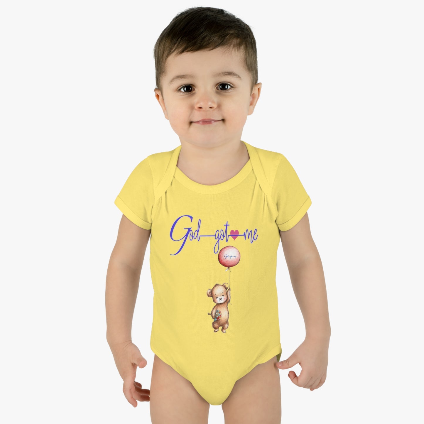 God Got Me Infant Baby Rib Bodysuit