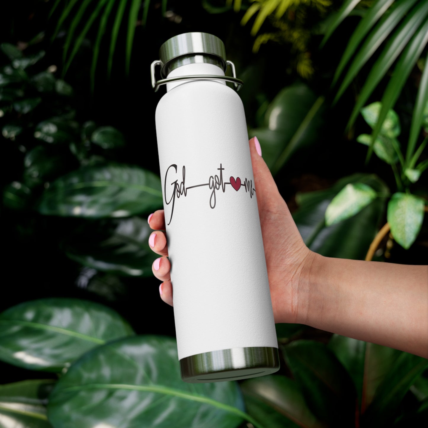God Got Me2 Copper Vacuum Insulated Bottle, 22oz