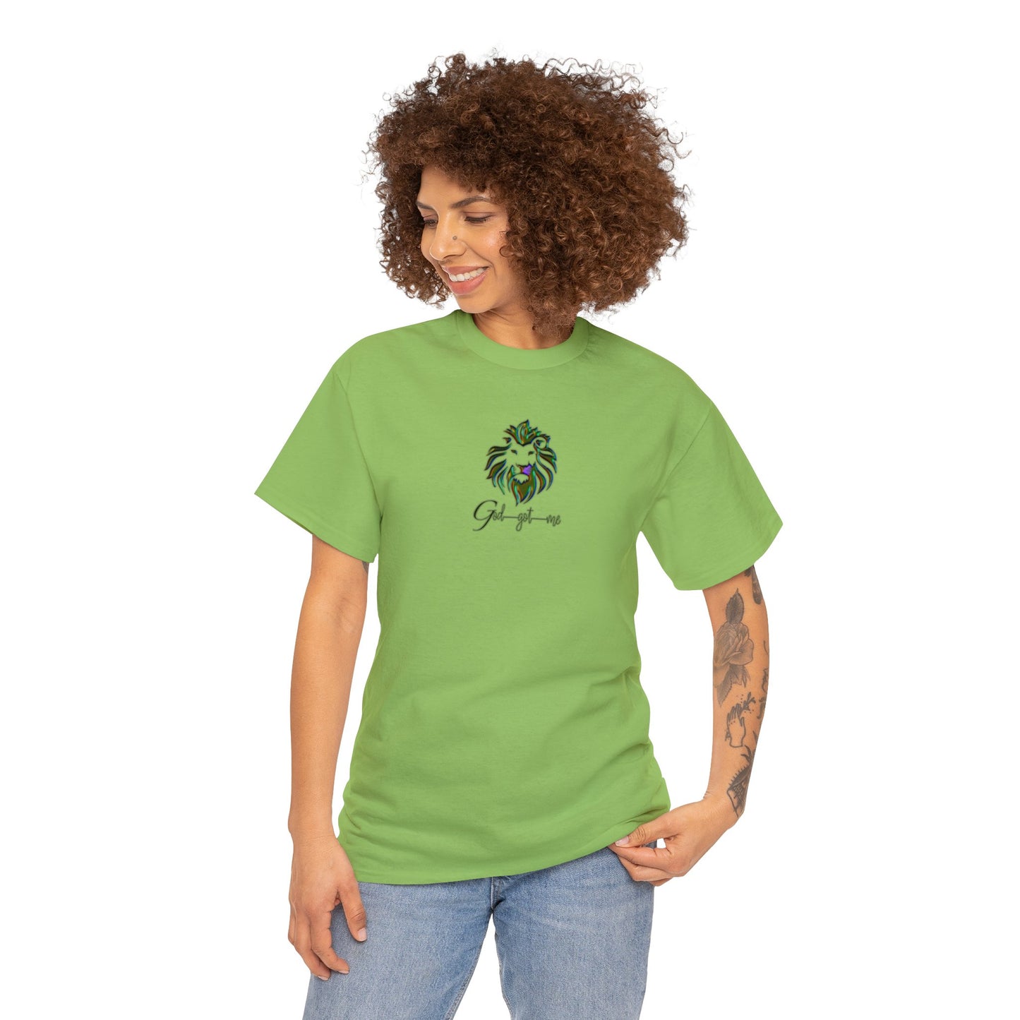 God Got Me Heavy Cotton T-shirt