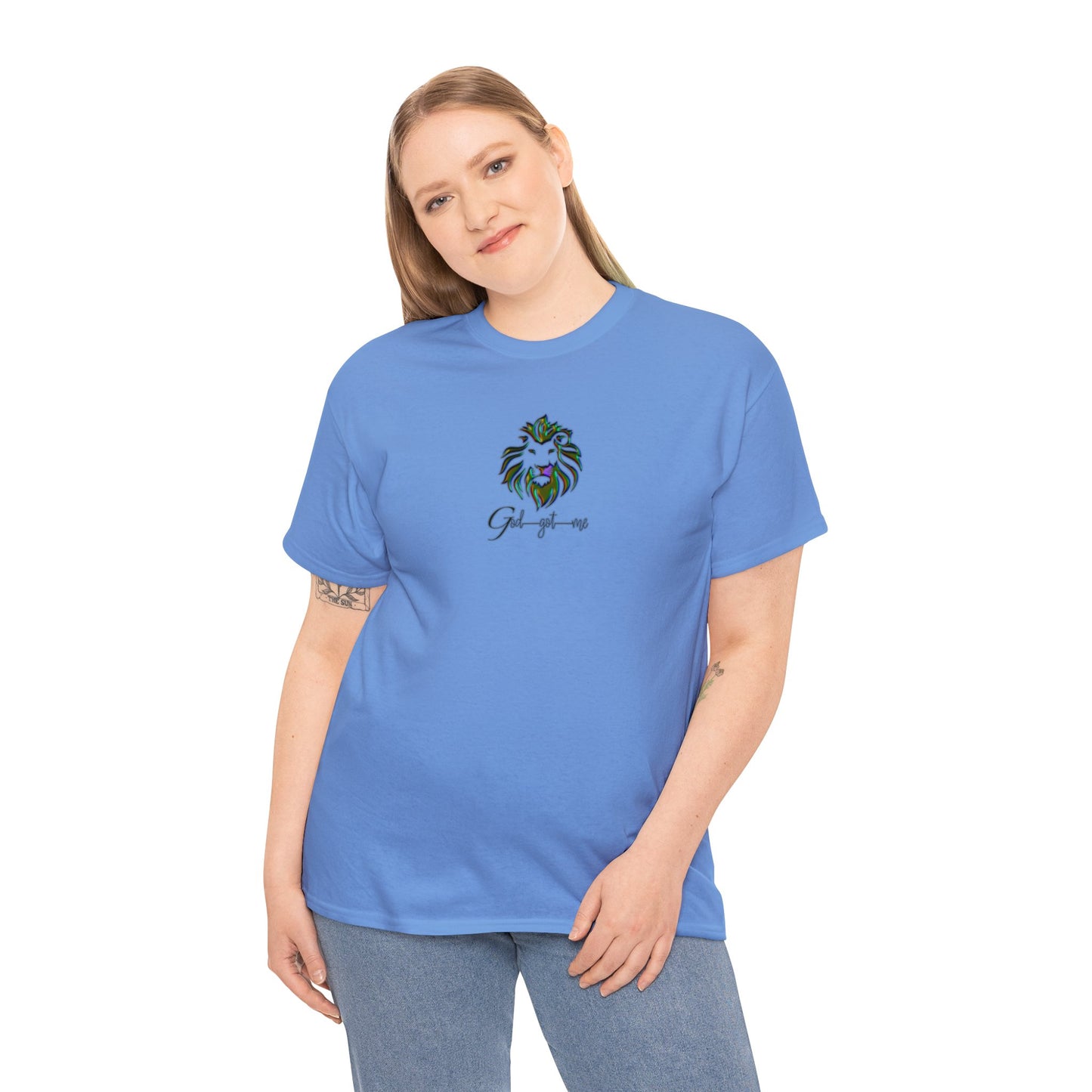 God Got Me Heavy Cotton T-shirt