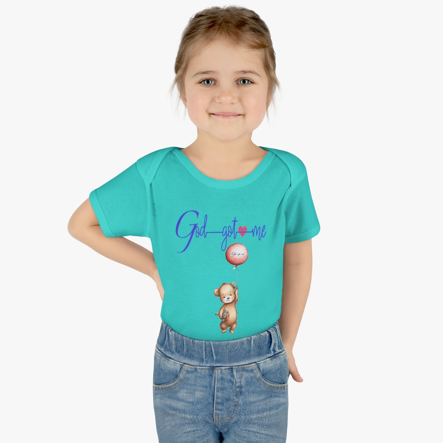 God Got Me Infant Baby Rib Bodysuit