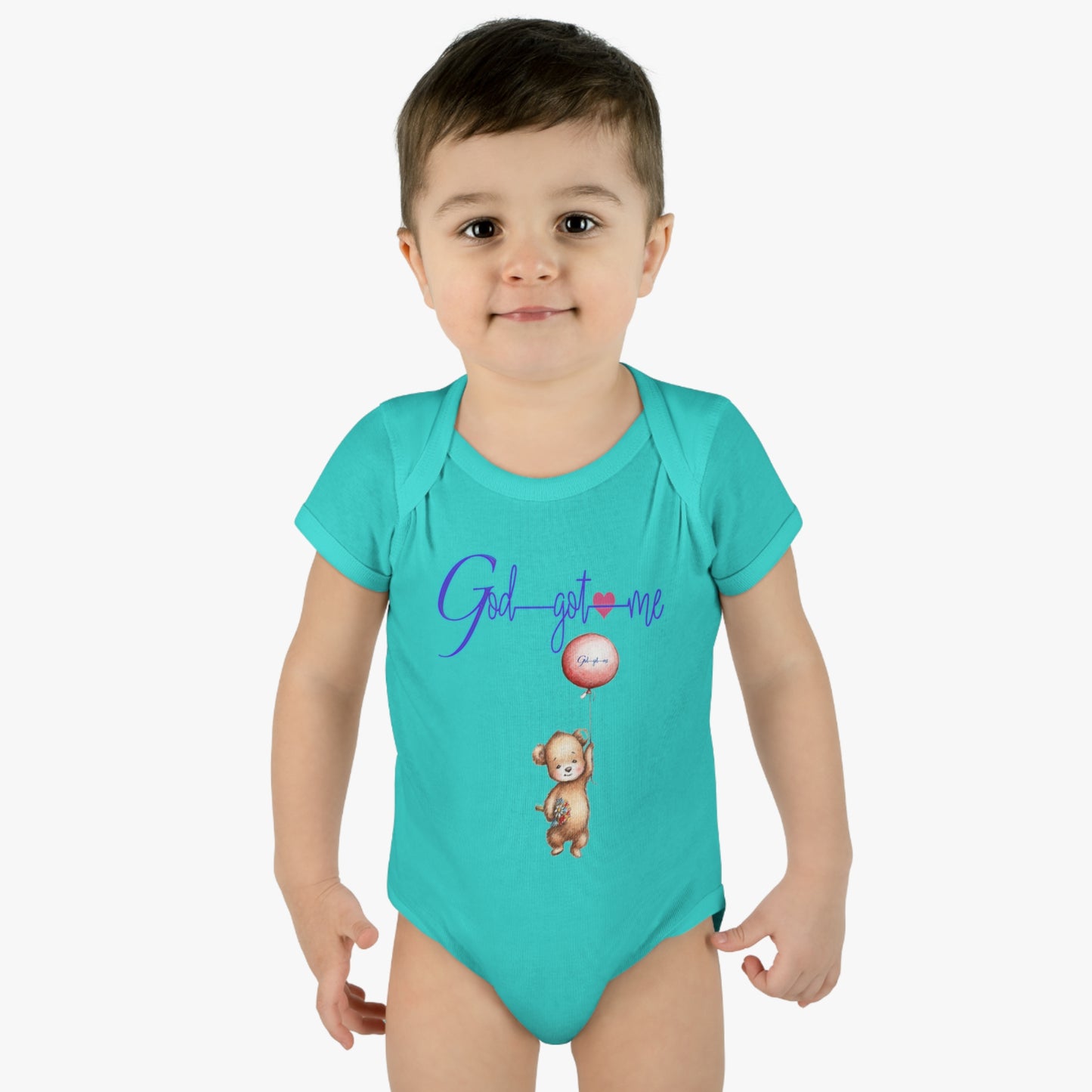 God Got Me Infant Baby Rib Bodysuit