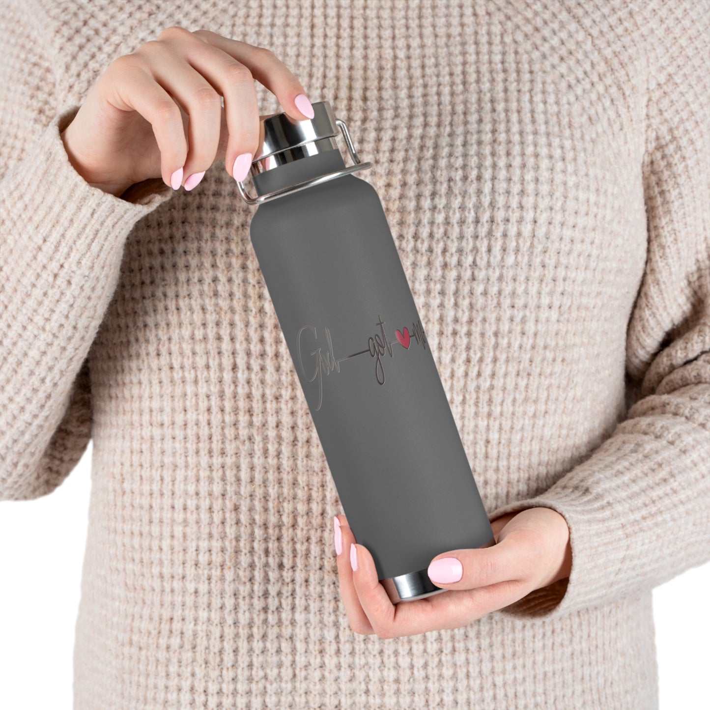 God Got Me2 Copper Vacuum Insulated Bottle, 22oz