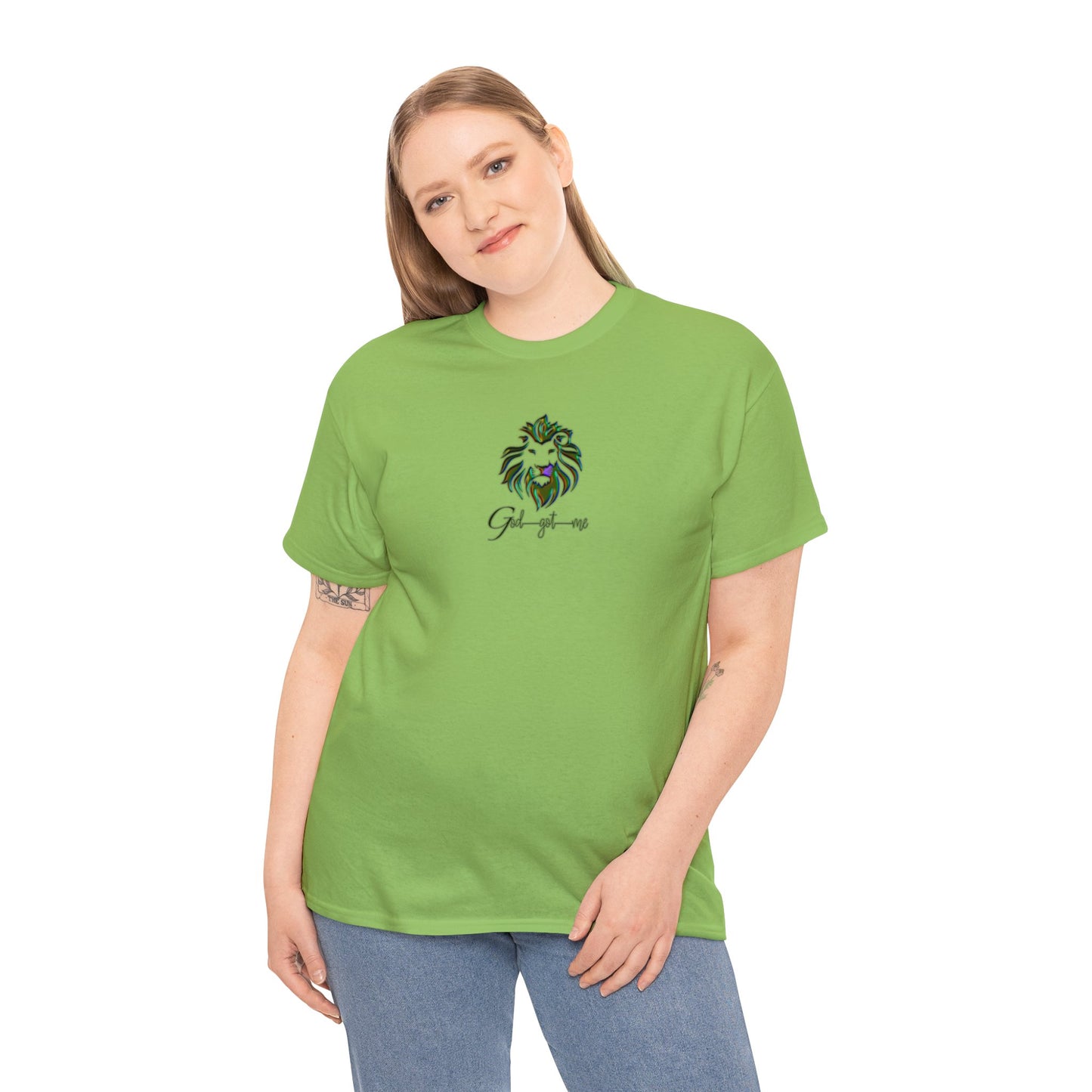 God Got Me Heavy Cotton T-shirt