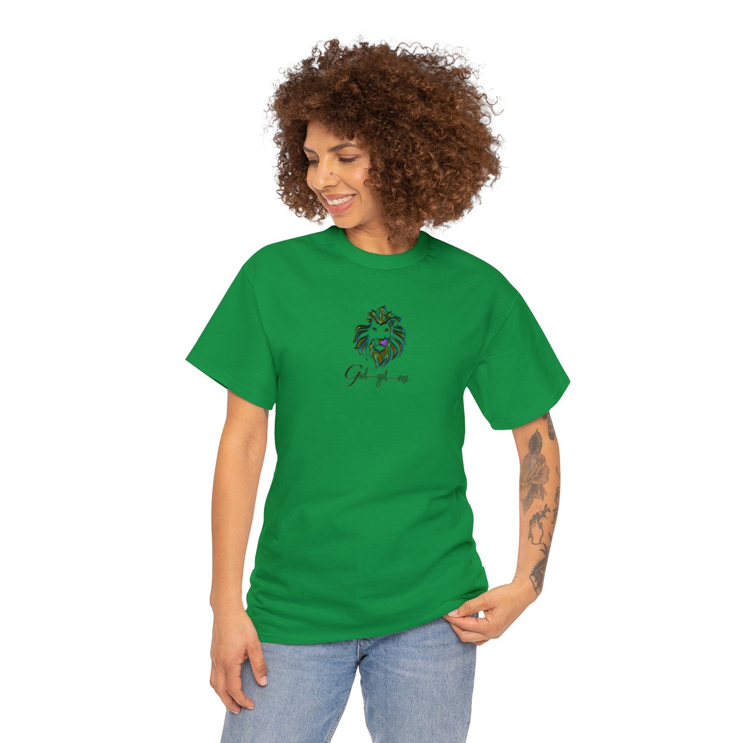 God Got Me Heavy Cotton T-shirt
