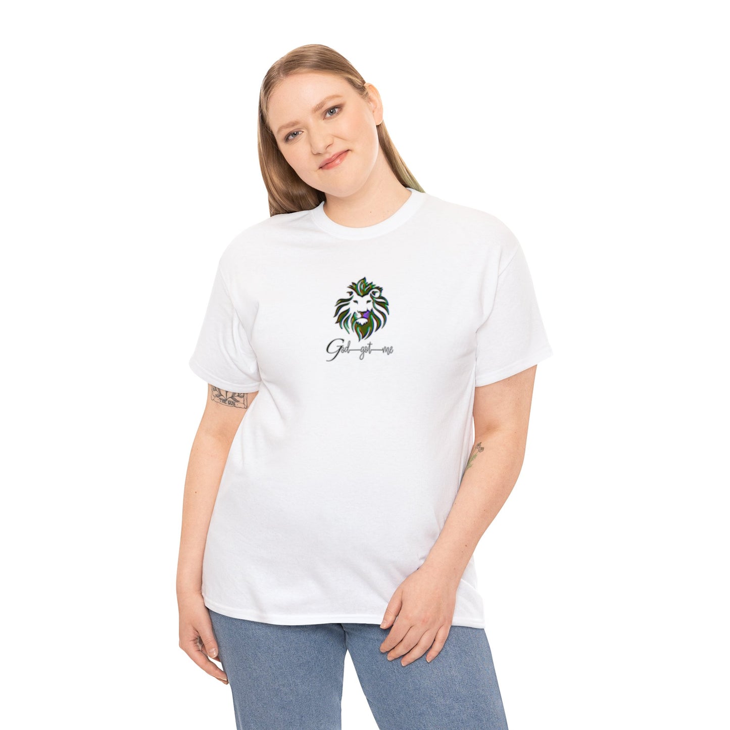 God Got Me Heavy Cotton T-shirt