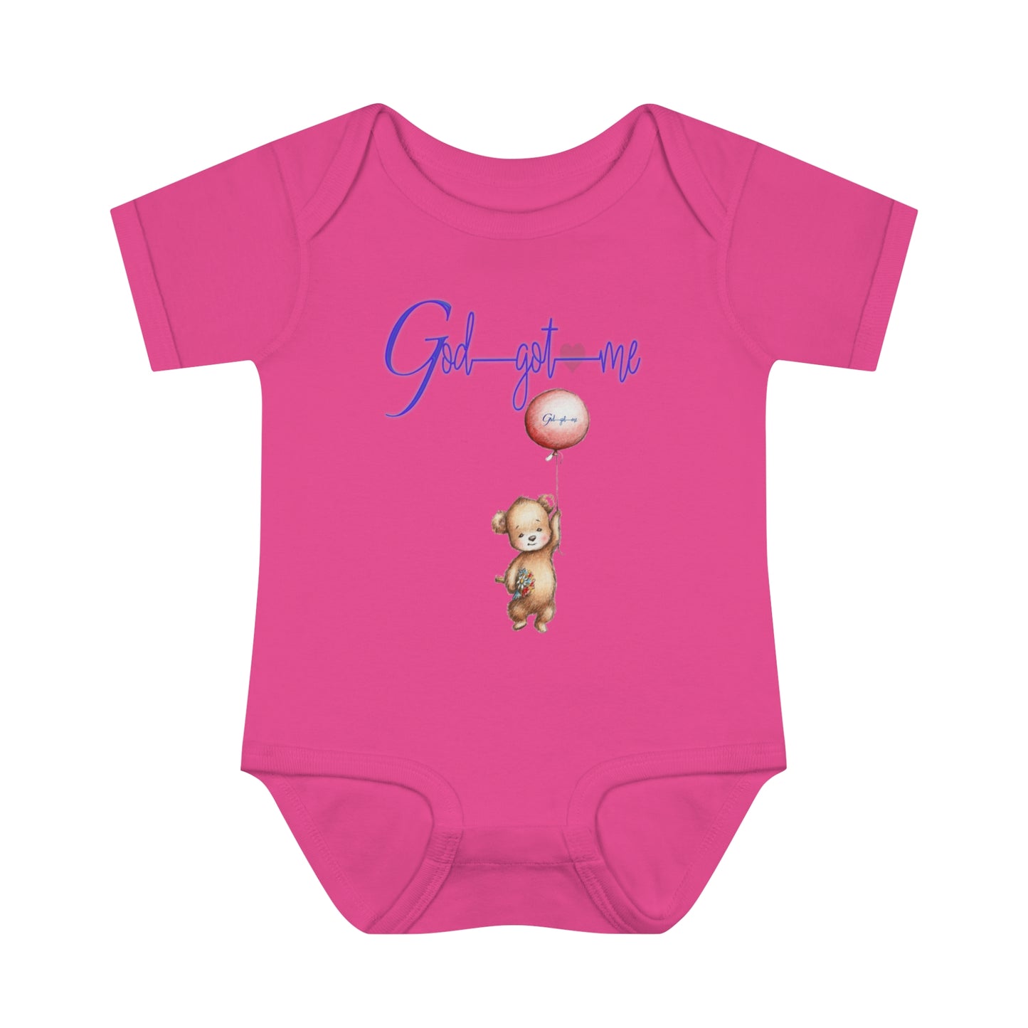God Got Me Infant Baby Rib Bodysuit