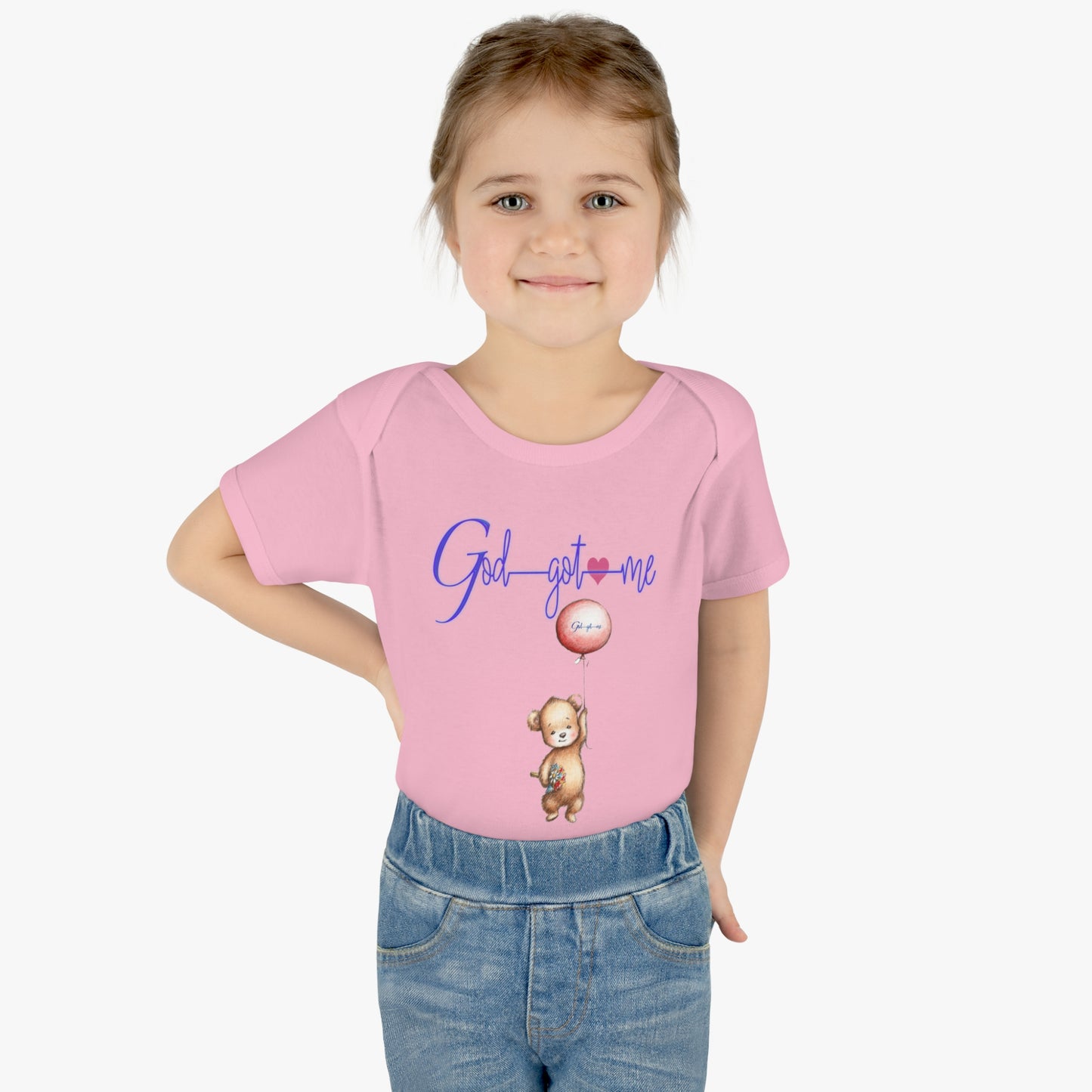 God Got Me Infant Baby Rib Bodysuit