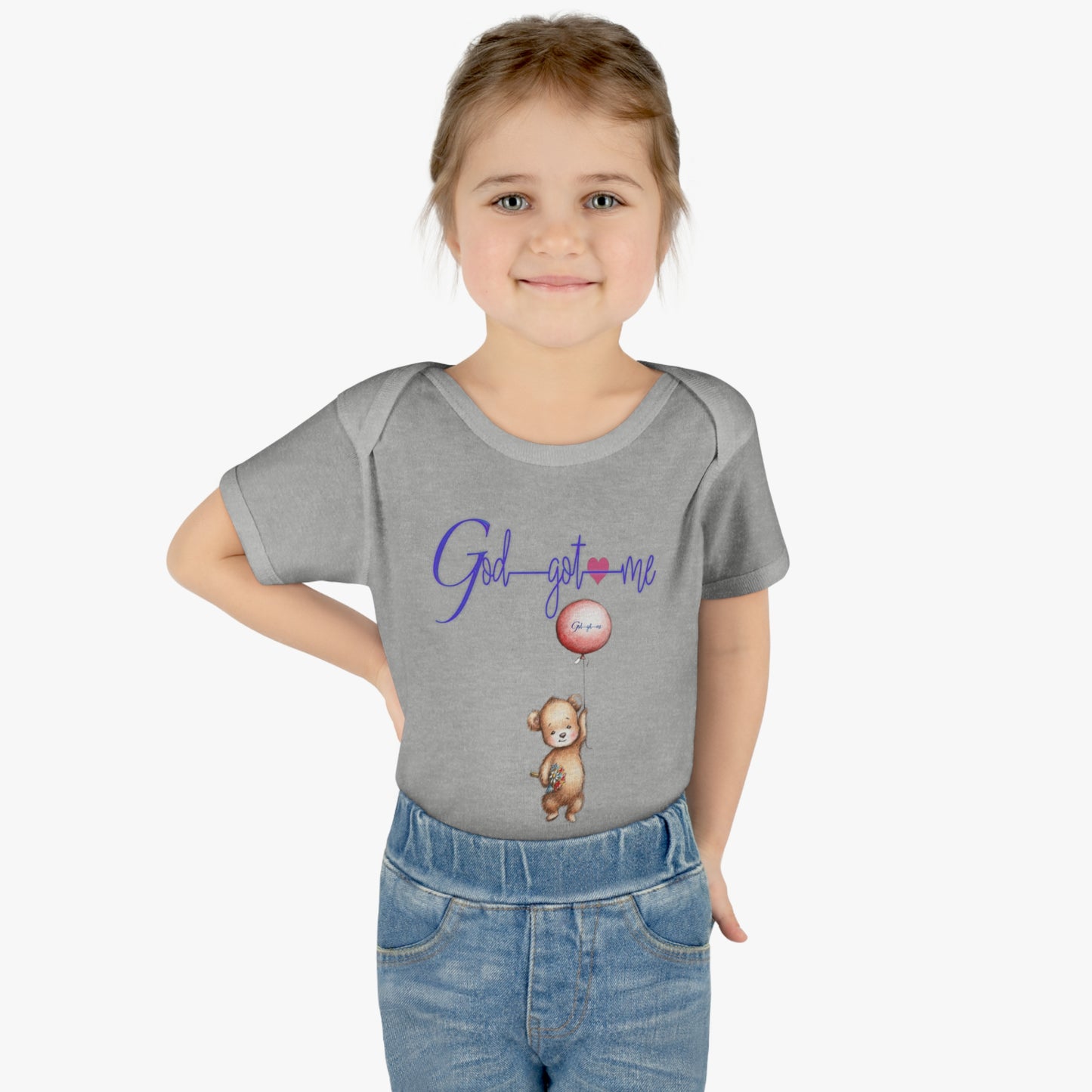 God Got Me Infant Baby Rib Bodysuit