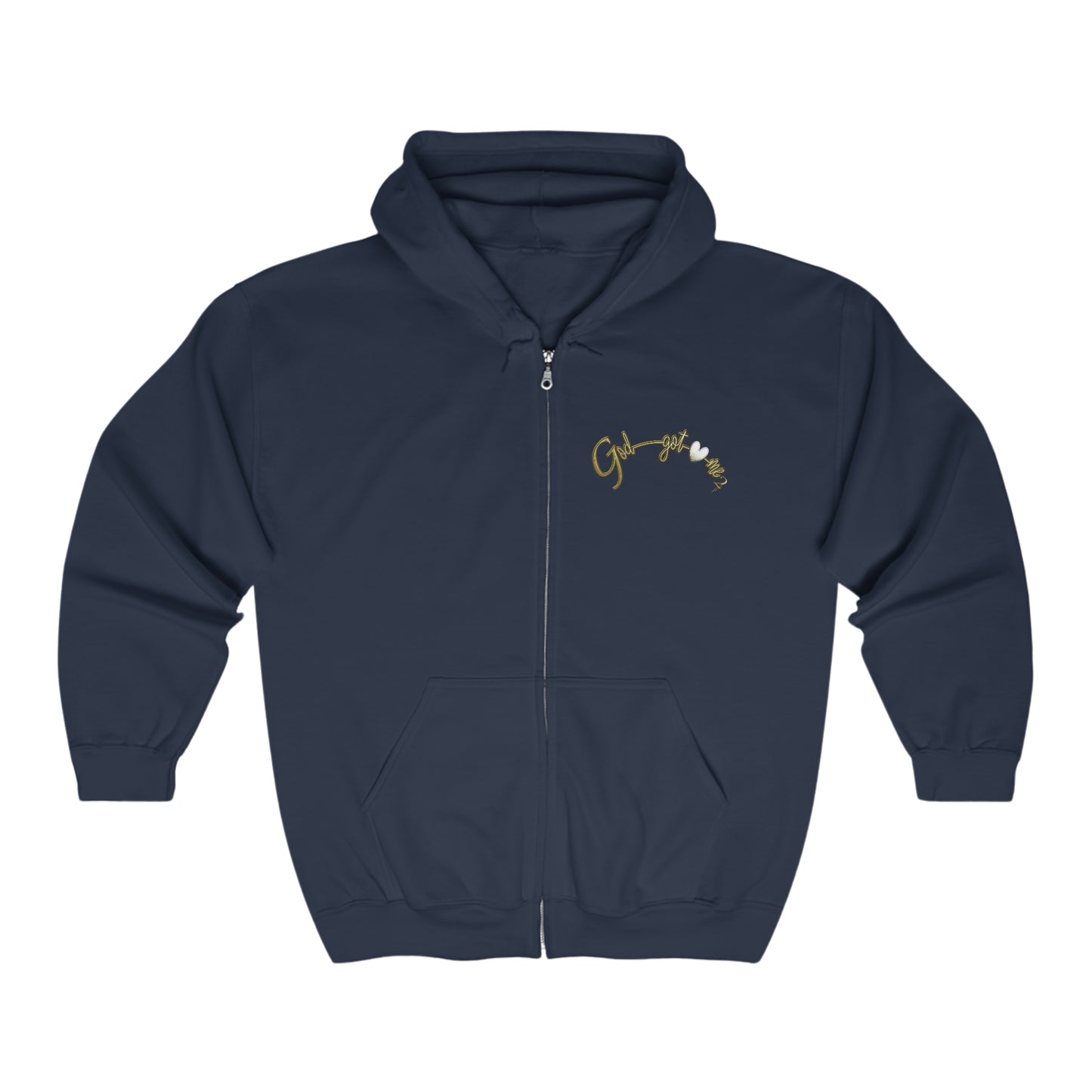 God Got Me2 Heavy Blend™ Full Zip Hooded Sweatshirt