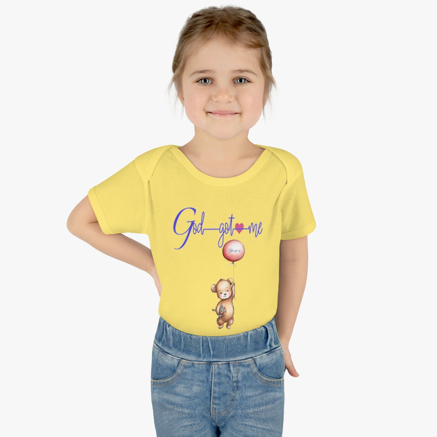 God Got Me Infant Baby Rib Bodysuit