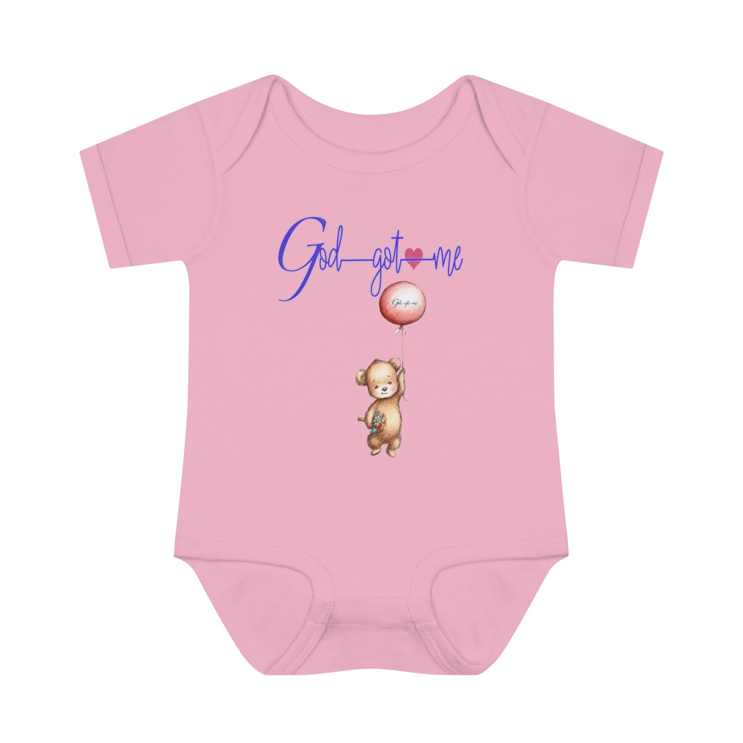 God Got Me Infant Baby Rib Bodysuit
