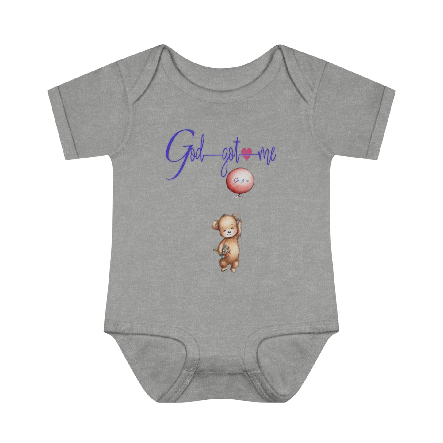 God Got Me Infant Baby Rib Bodysuit