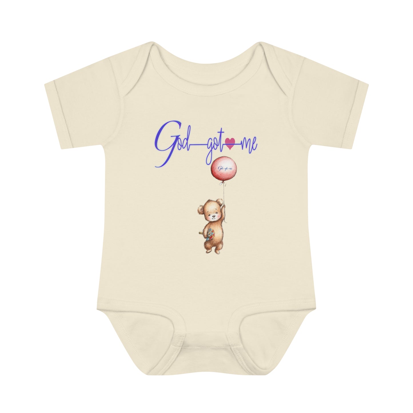 God Got Me Infant Baby Rib Bodysuit