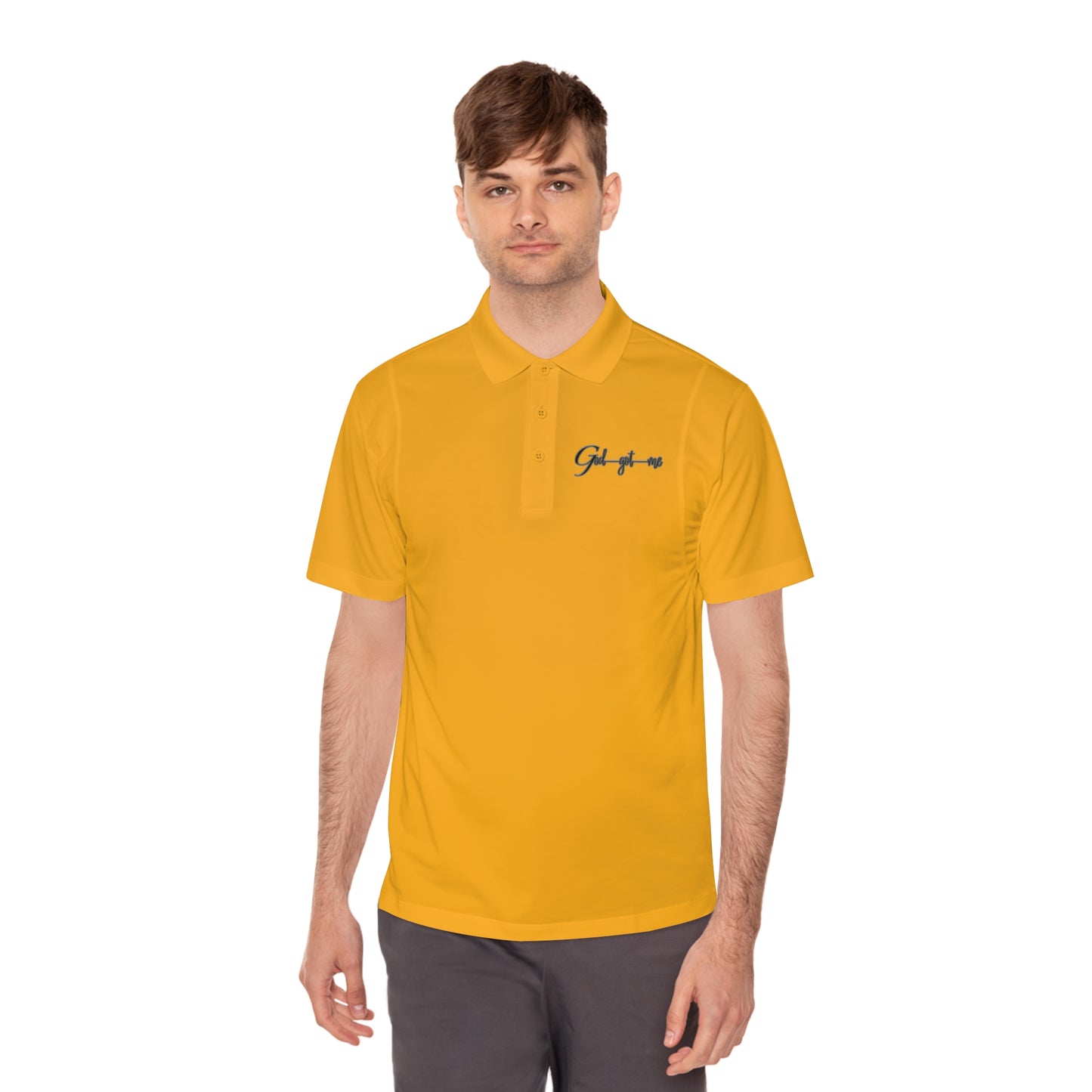 Men's God Got Me Sport Polo Shirt