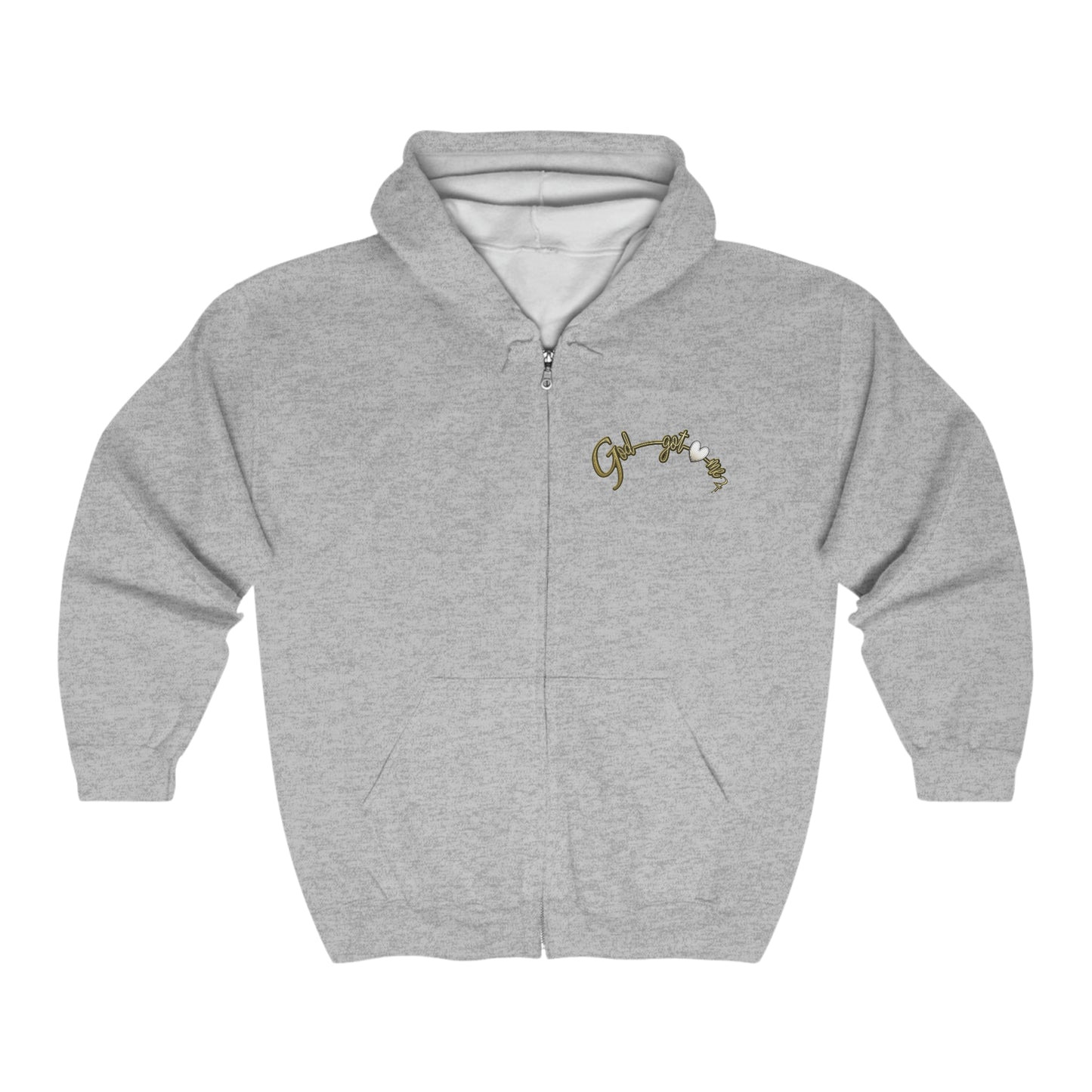 God Got Me2 Heavy Blend™ Full Zip Hooded Sweatshirt