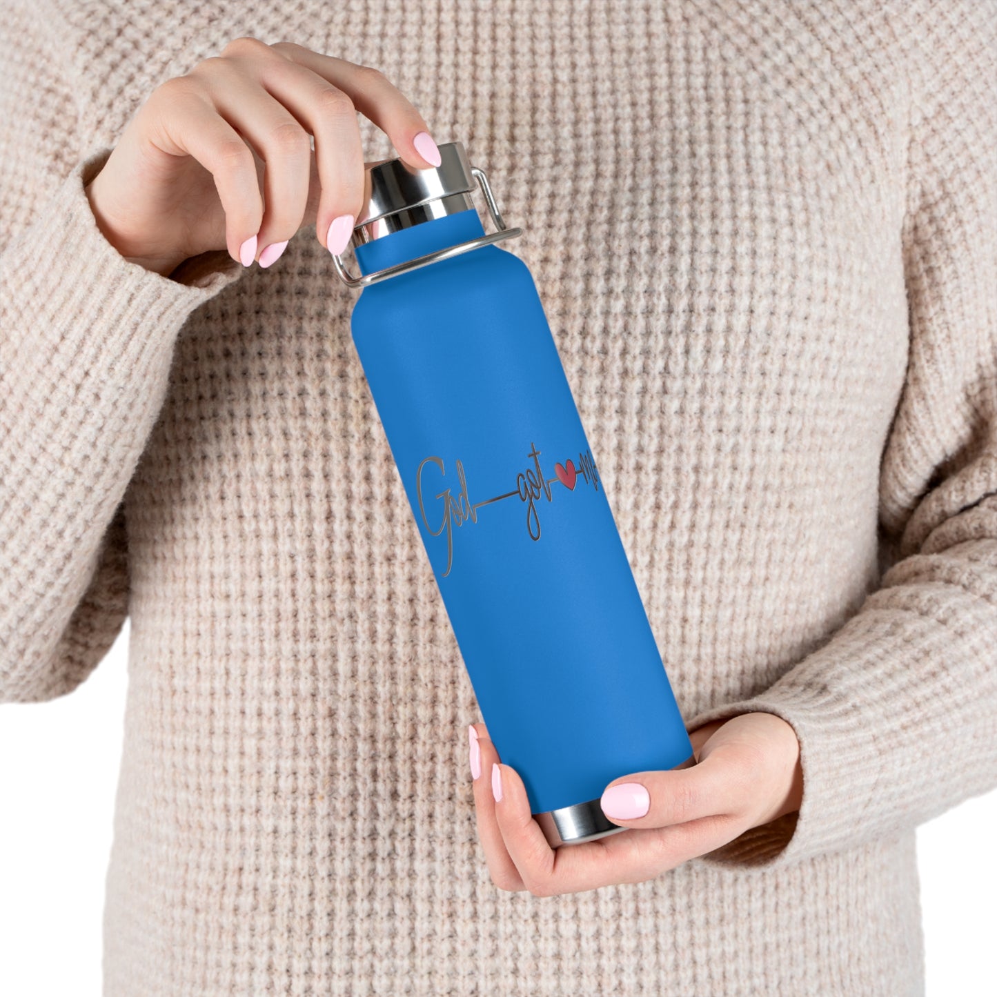God Got Me2 Copper Vacuum Insulated Bottle, 22oz