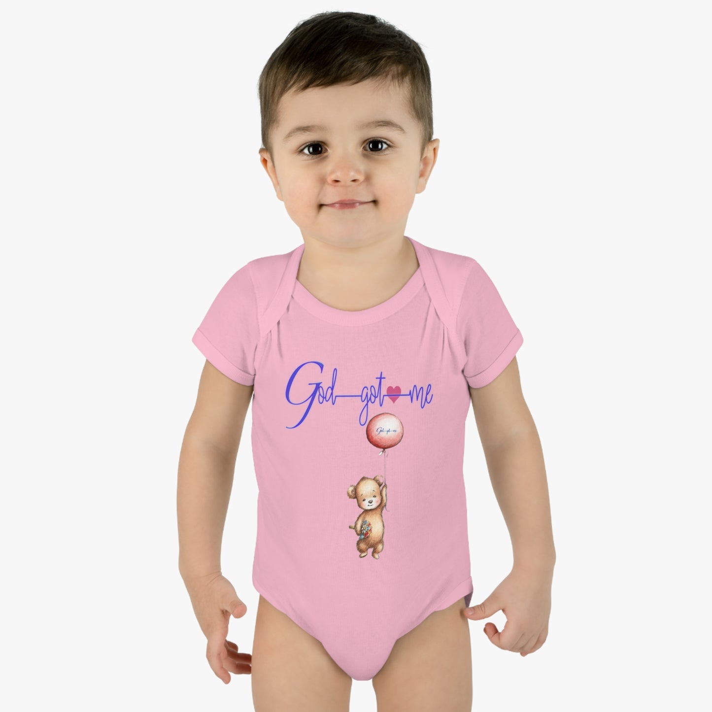 God Got Me Infant Baby Rib Bodysuit