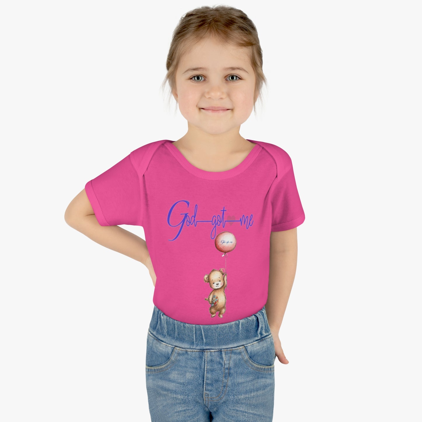 God Got Me Infant Baby Rib Bodysuit