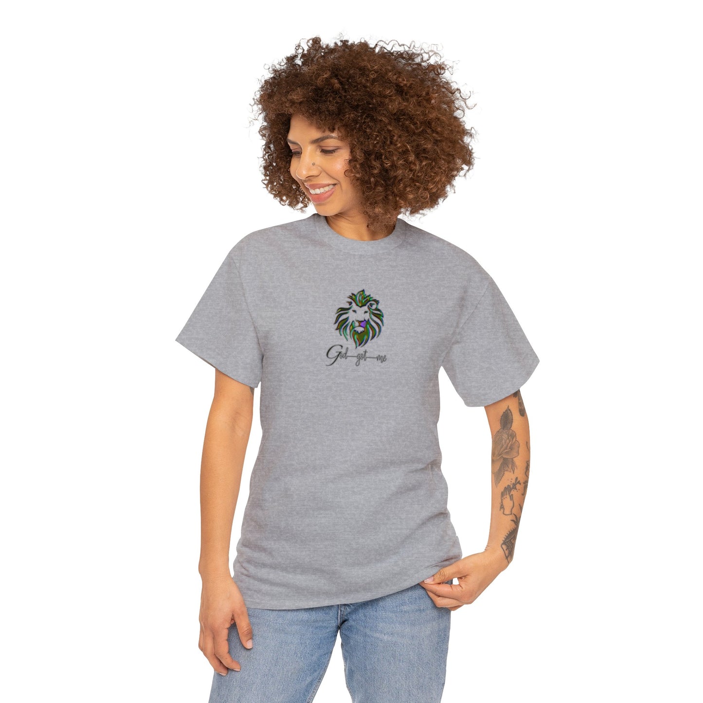 God Got Me Heavy Cotton T-shirt