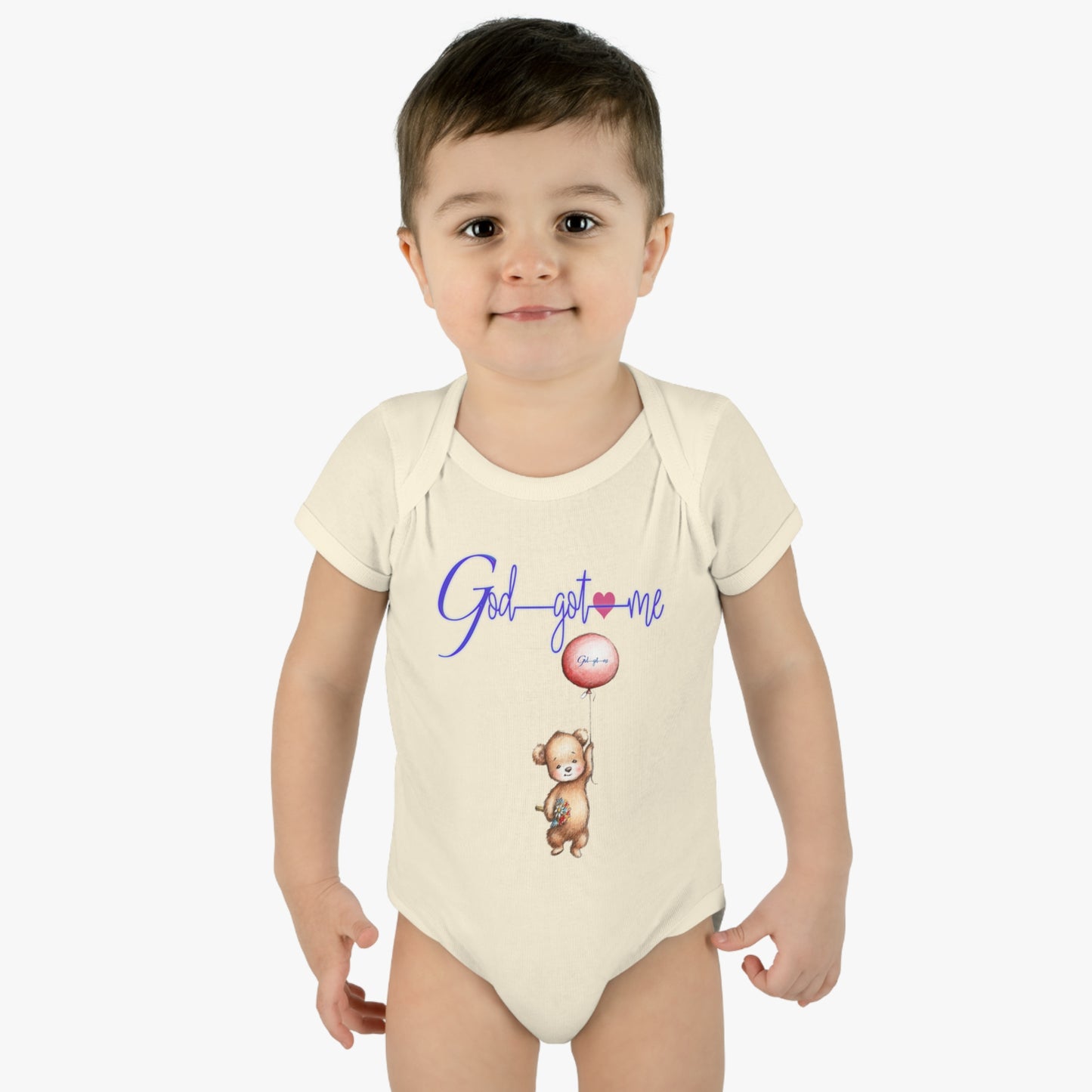 God Got Me Infant Baby Rib Bodysuit
