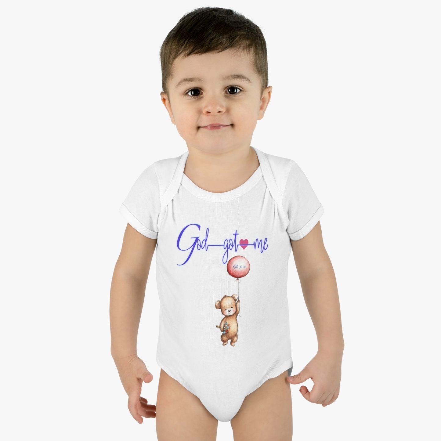 God Got Me Infant Baby Rib Bodysuit