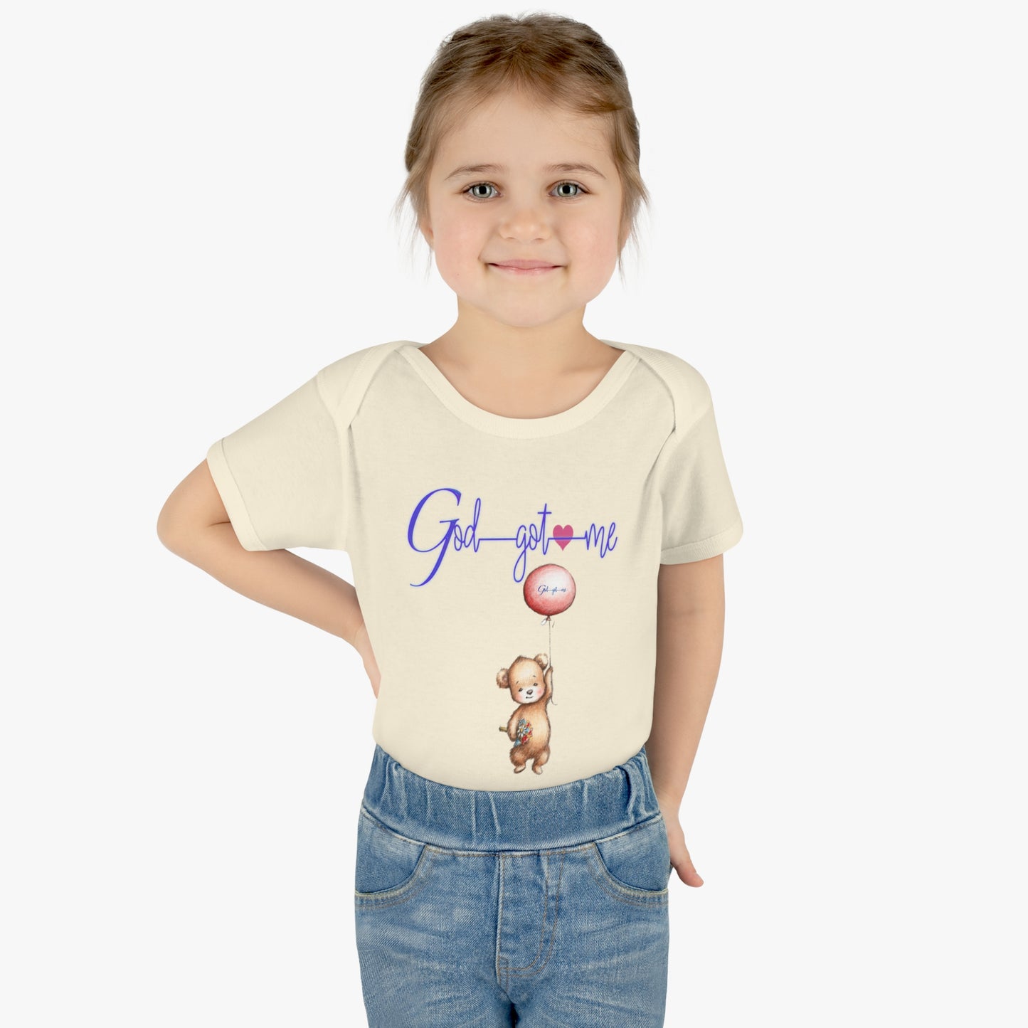 God Got Me Infant Baby Rib Bodysuit