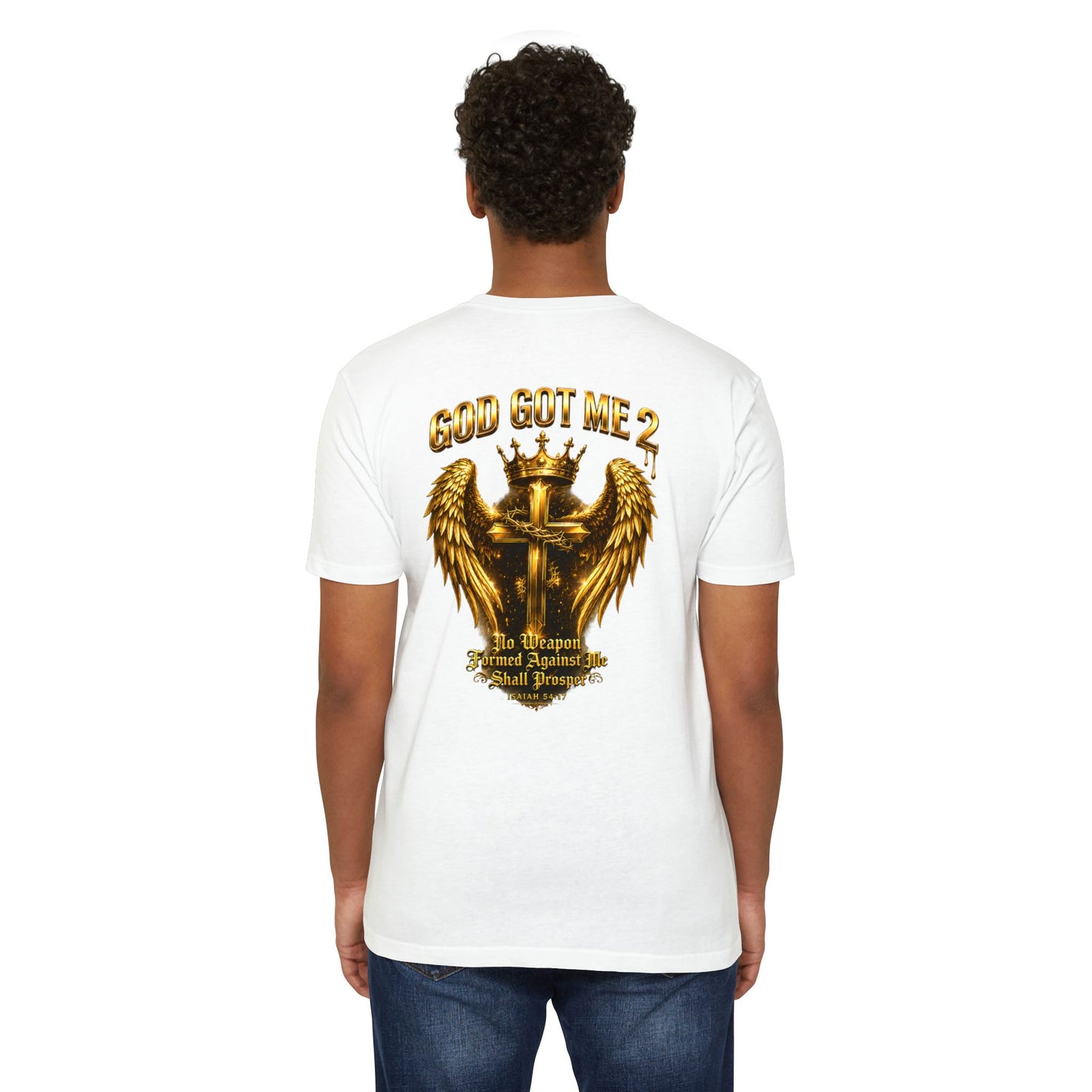 God Got Me 2 T-Shirt — Patriotic Heart Graphic Tee