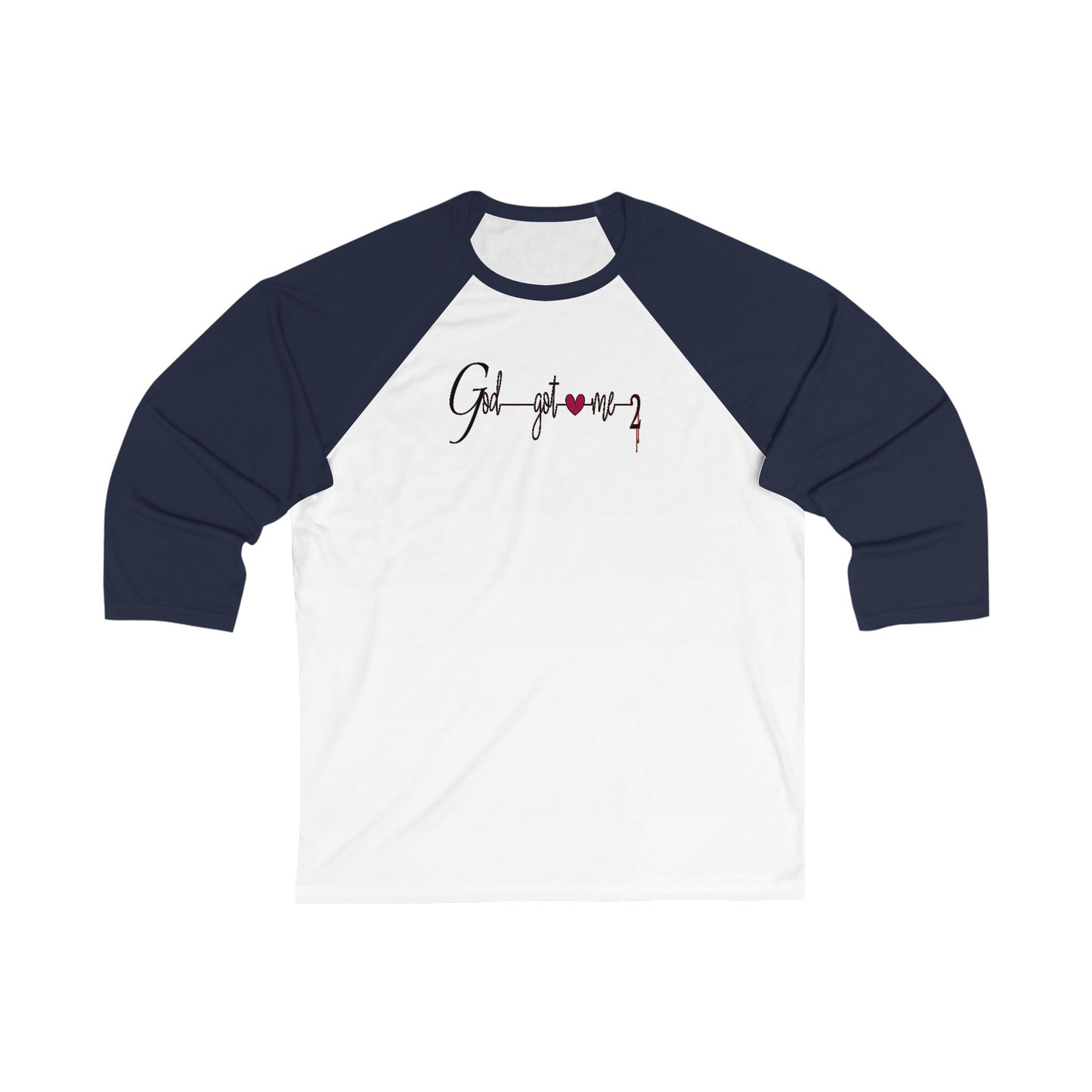 God Got Me2 3\4 Sleeve Baseball Tee