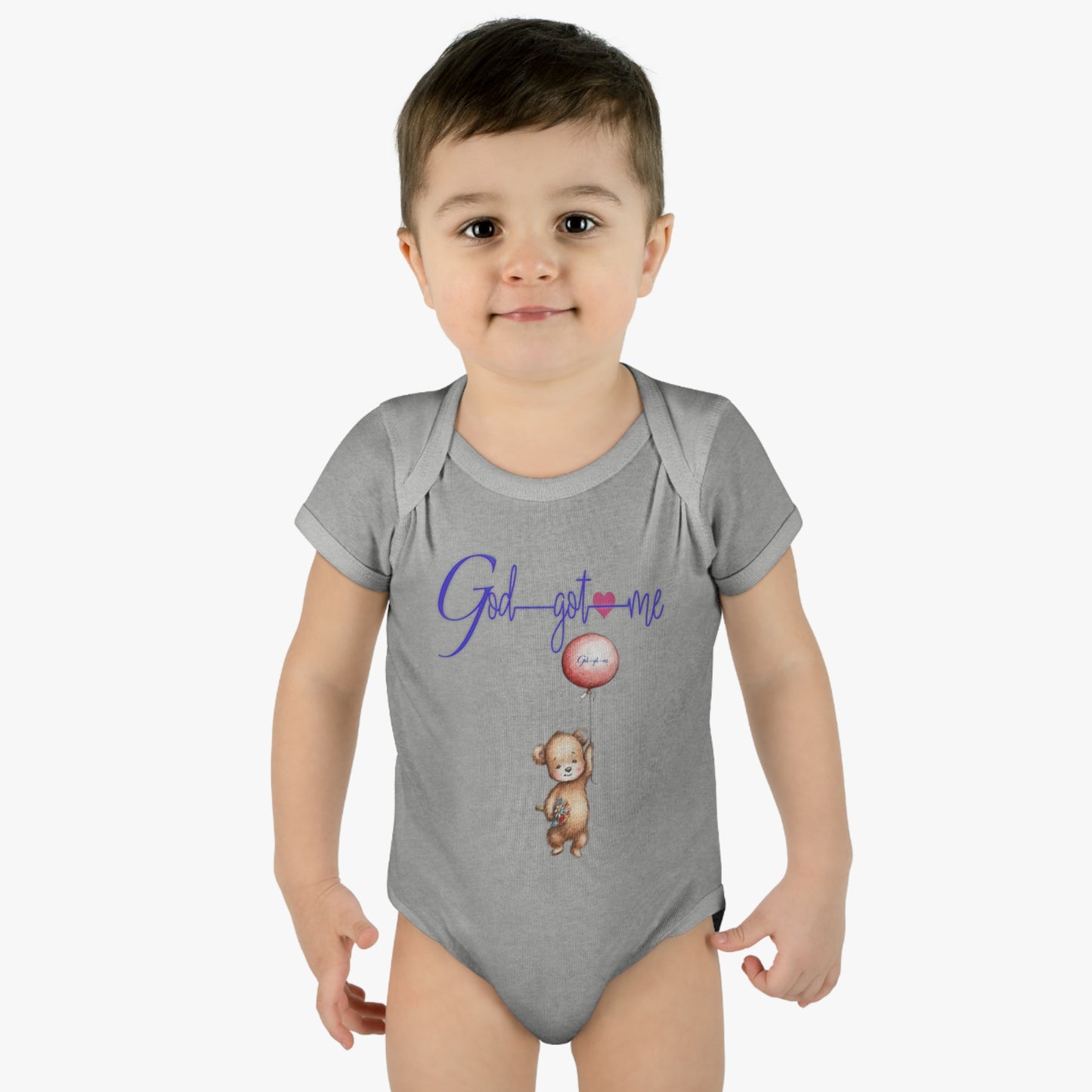 God Got Me Infant Baby Rib Bodysuit