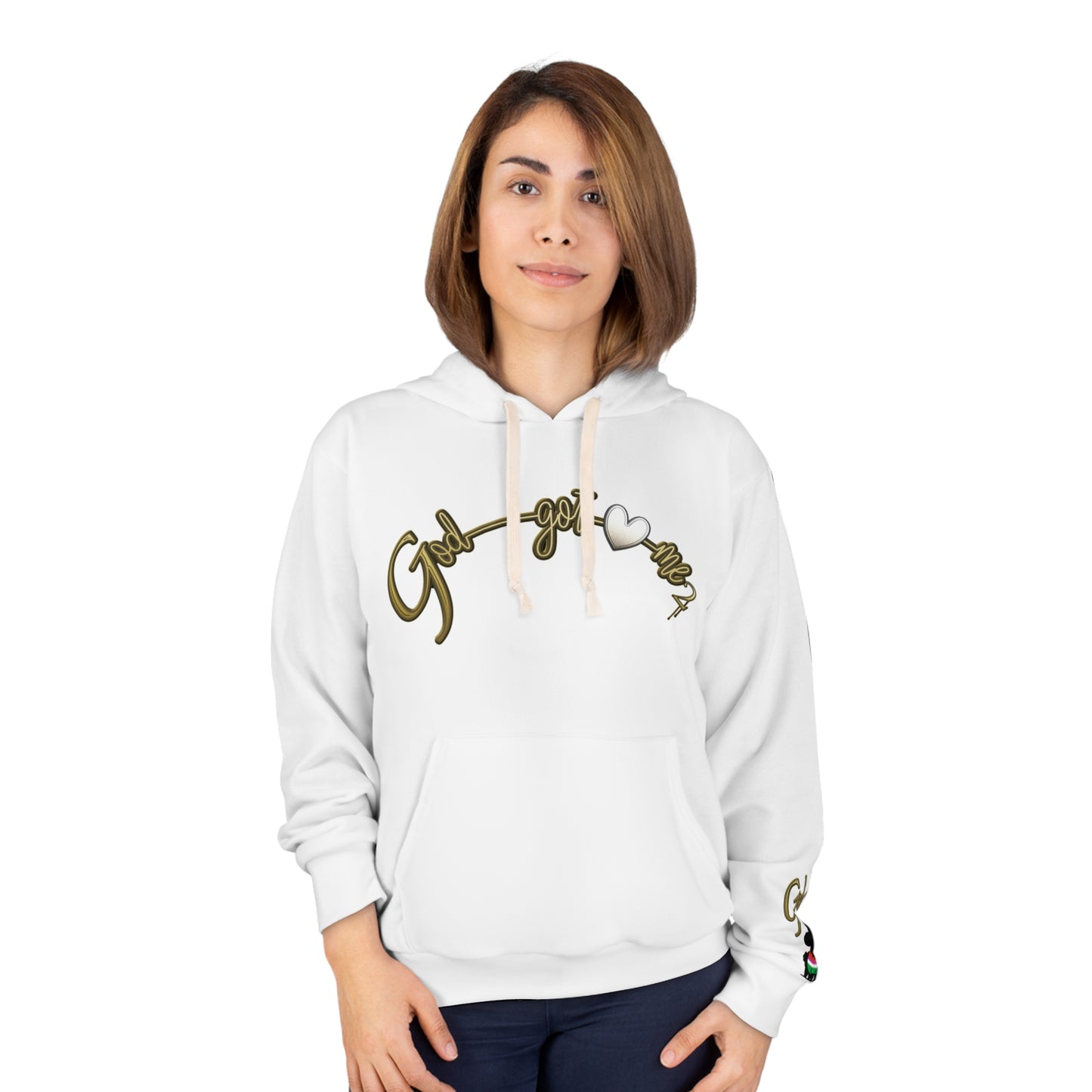 God Got Me2 Unisex Hoodie - Customizable All-Over Print Pullover Hoodie