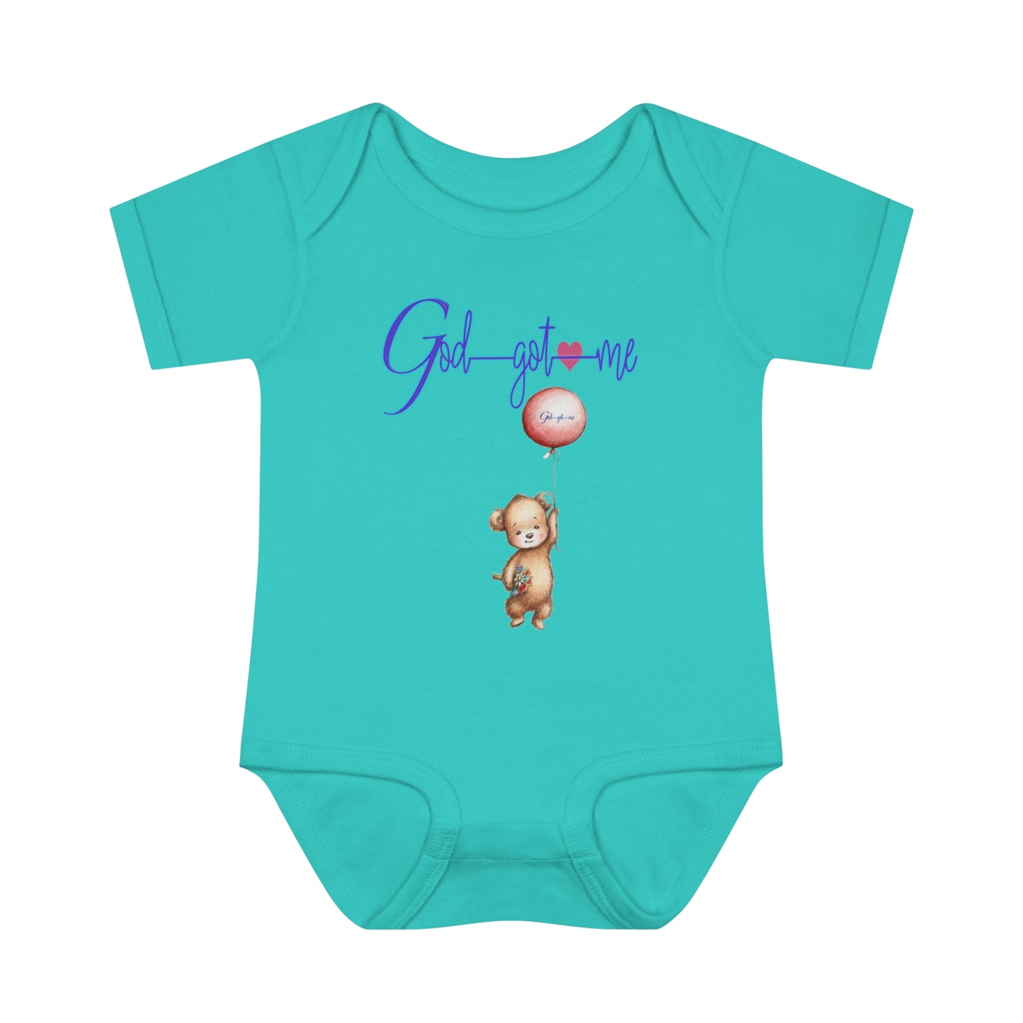 God Got Me Infant Baby Rib Bodysuit