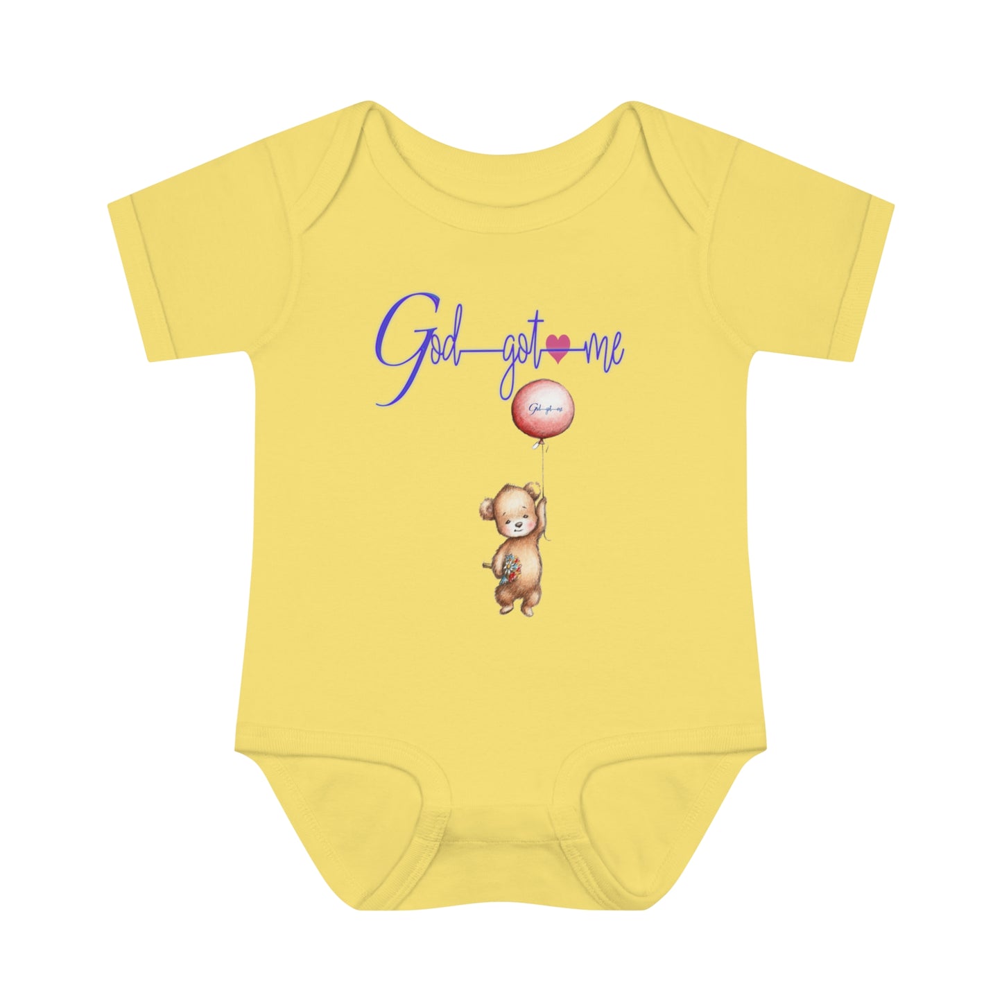 God Got Me Infant Baby Rib Bodysuit