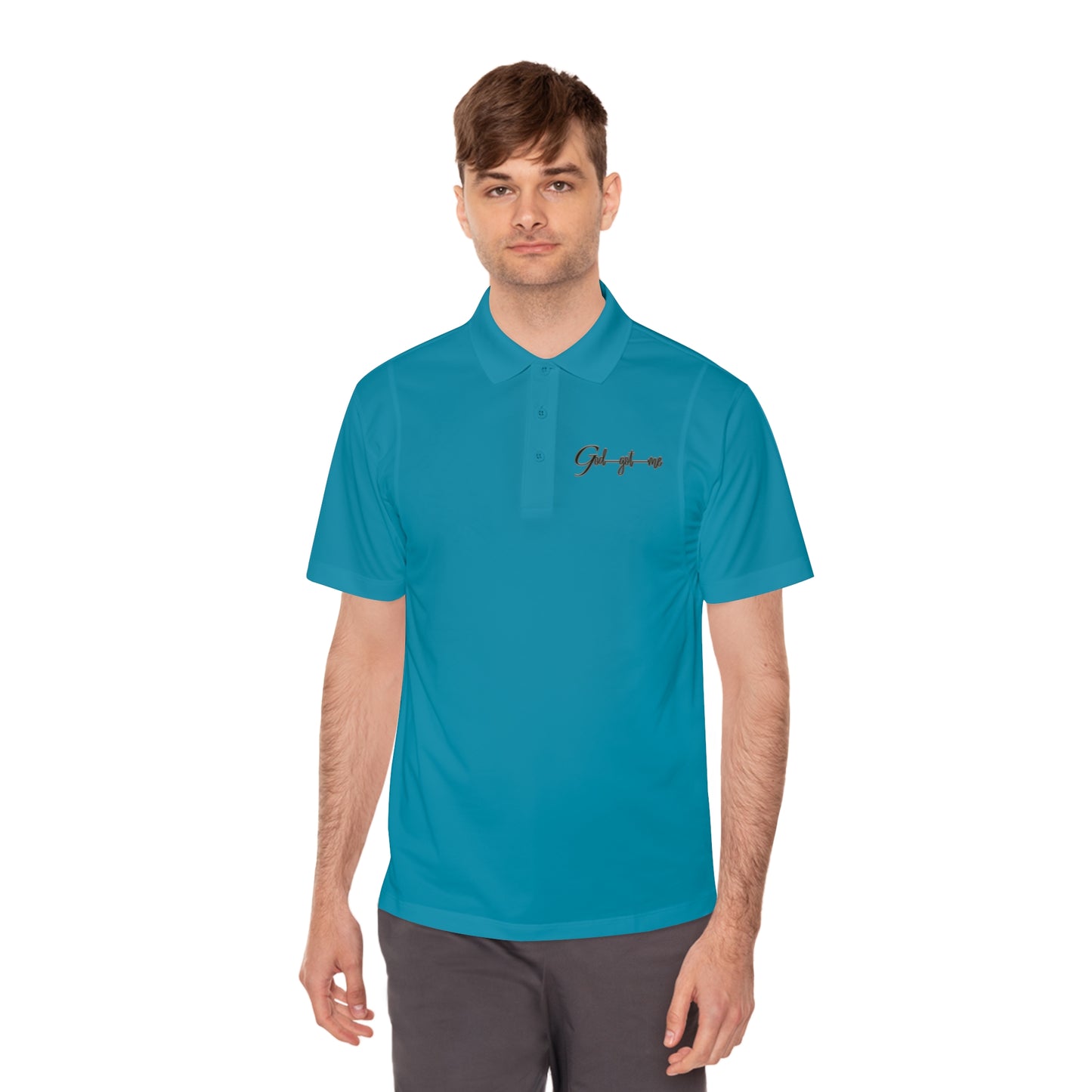 Men's God Got Me Sport Polo Shirt