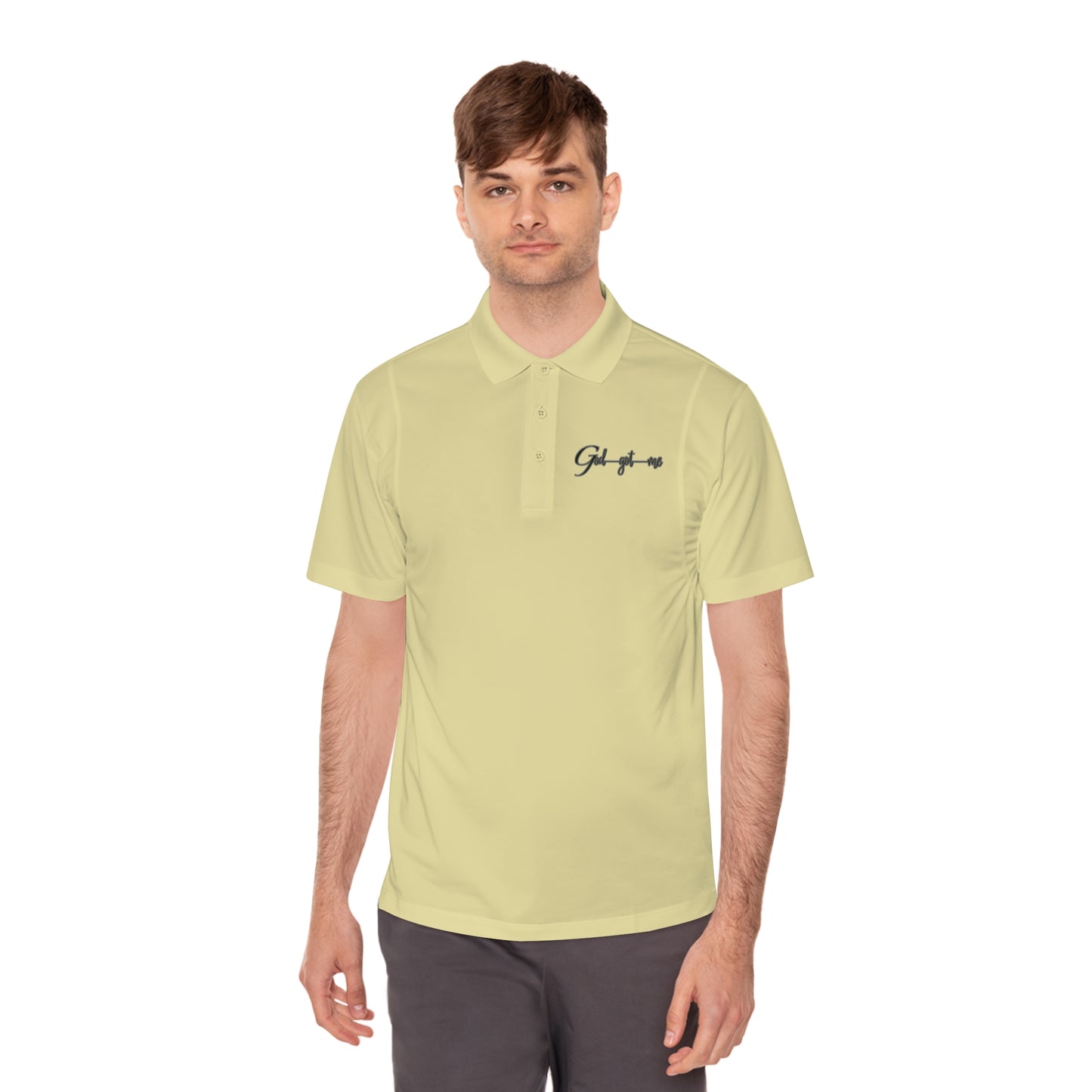 Men's God Got Me Sport Polo Shirt
