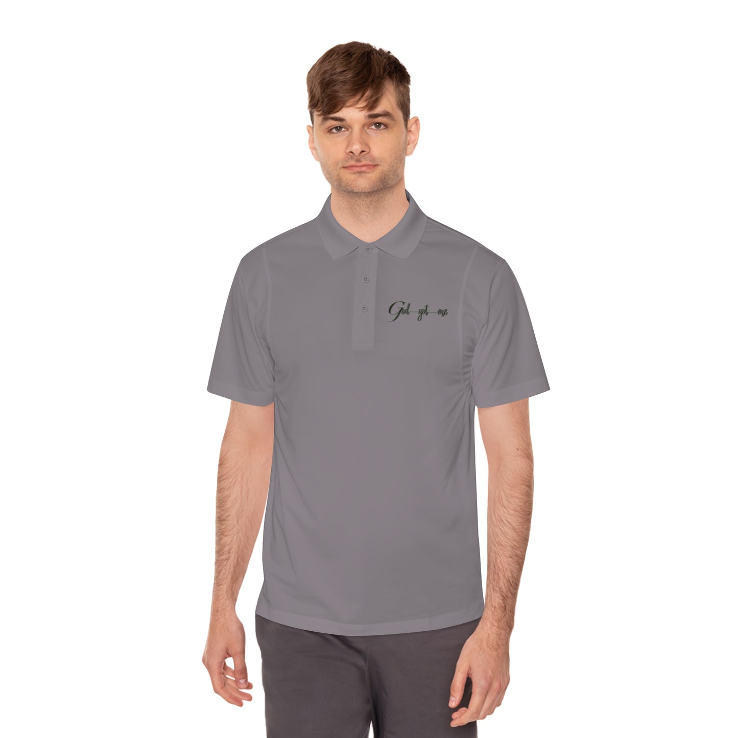 Men's God Got Me Sport Polo Shirt