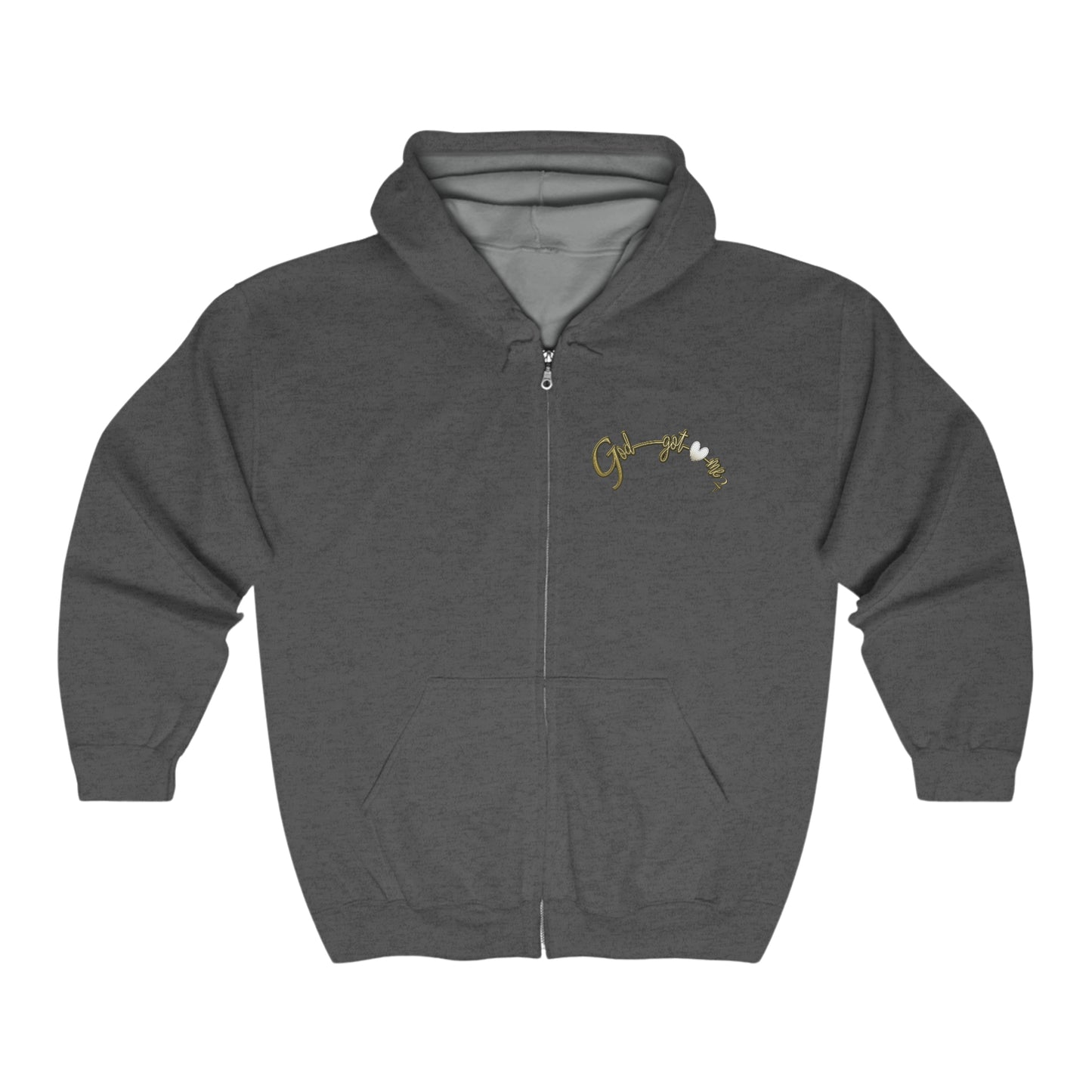 God Got Me2 Heavy Blend™ Full Zip Hooded Sweatshirt