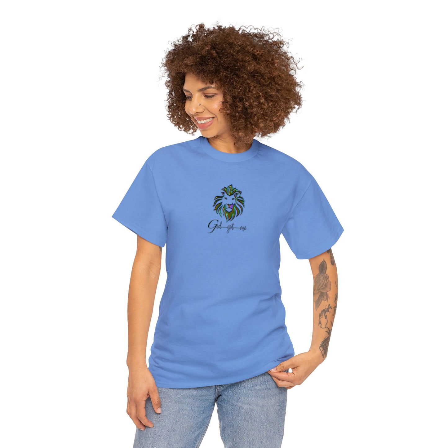 God Got Me Heavy Cotton T-shirt