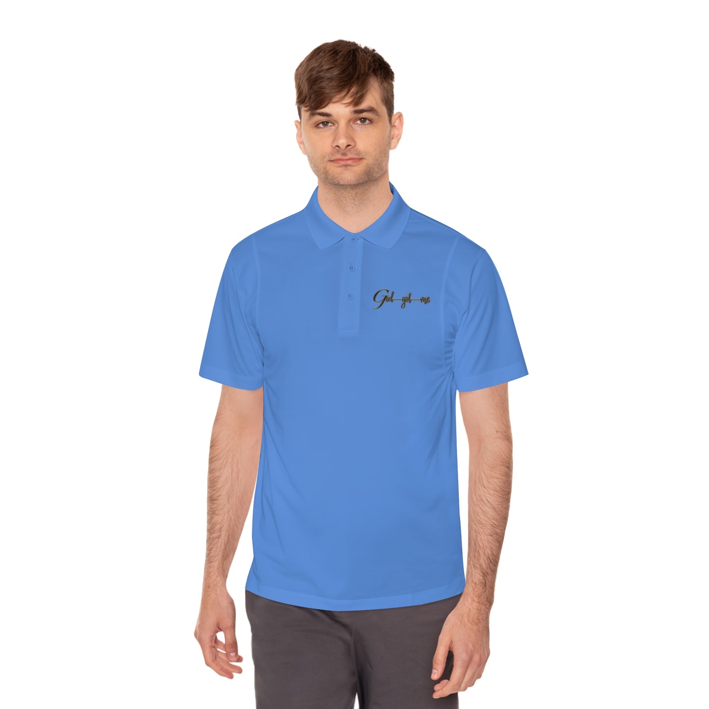 Men's God Got Me Sport Polo Shirt