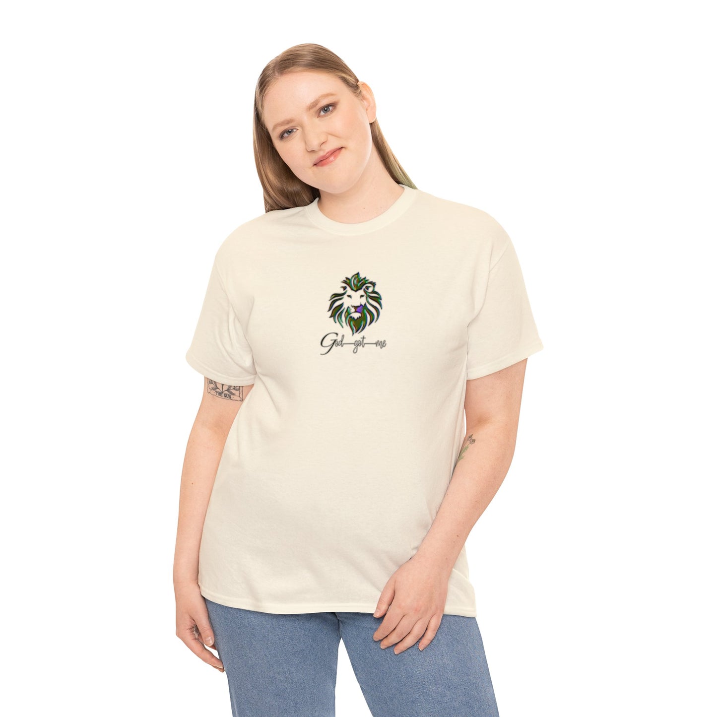 God Got Me Heavy Cotton T-shirt