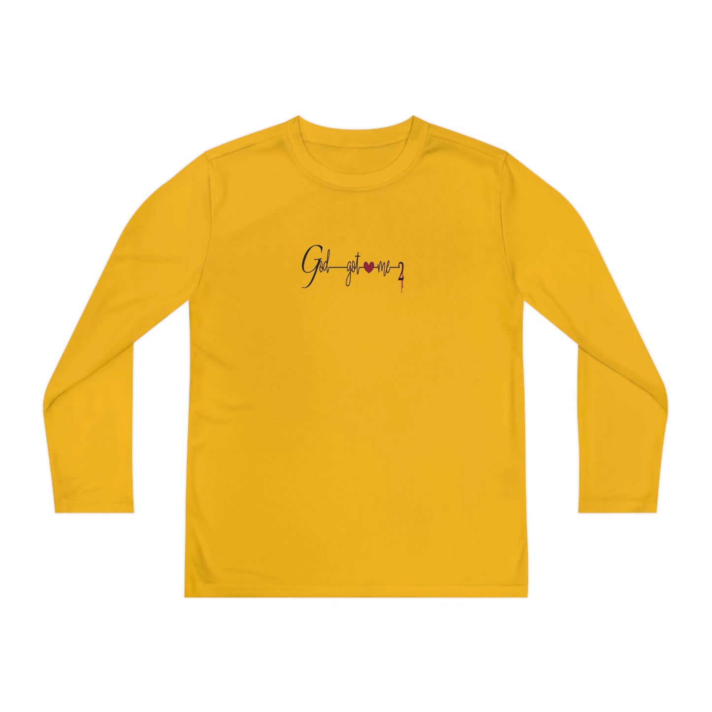 Youth God Got Me2 Long Sleeve Competitor Tee